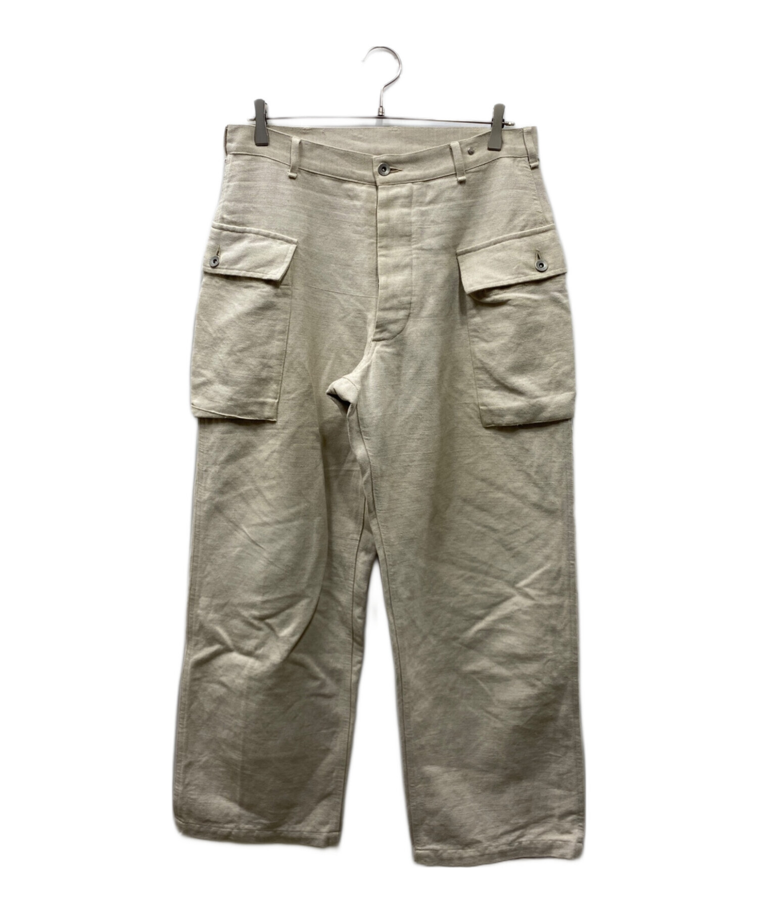 中古・古着通販】HEUGN (ユーゲン) TROUSER 036 リネン混パンツ 