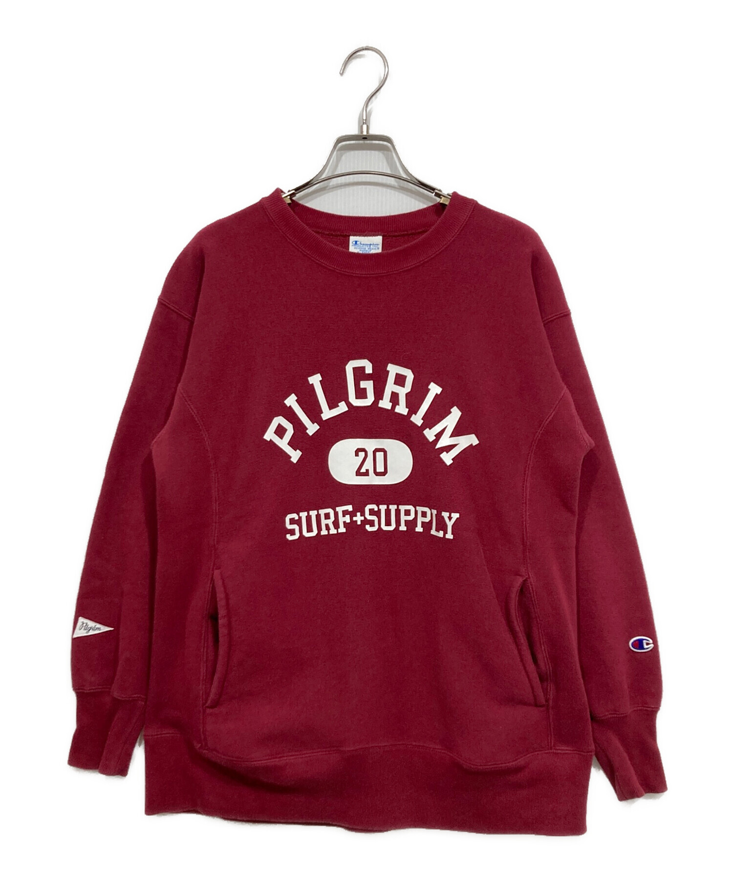 ⑤ 【Champion】リバースウィーブ スウェット 赤 チャンピオン Champion リバースウィーブ トレーナー スウェット