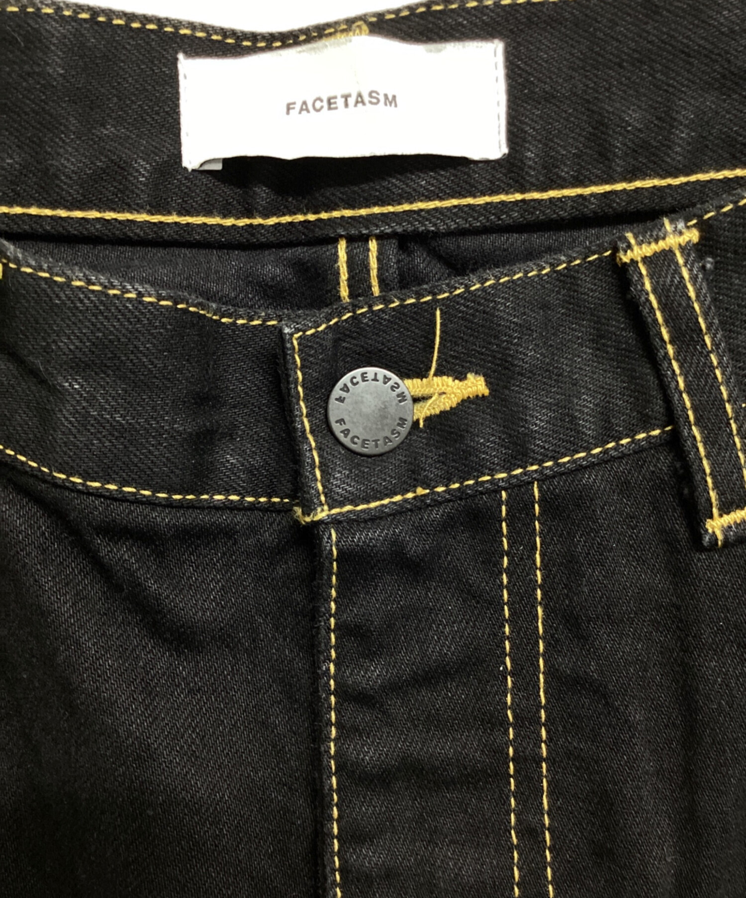 中古・古着通販】FACETASM (ファセッタズム) RIB DENIM（リブデニム 
