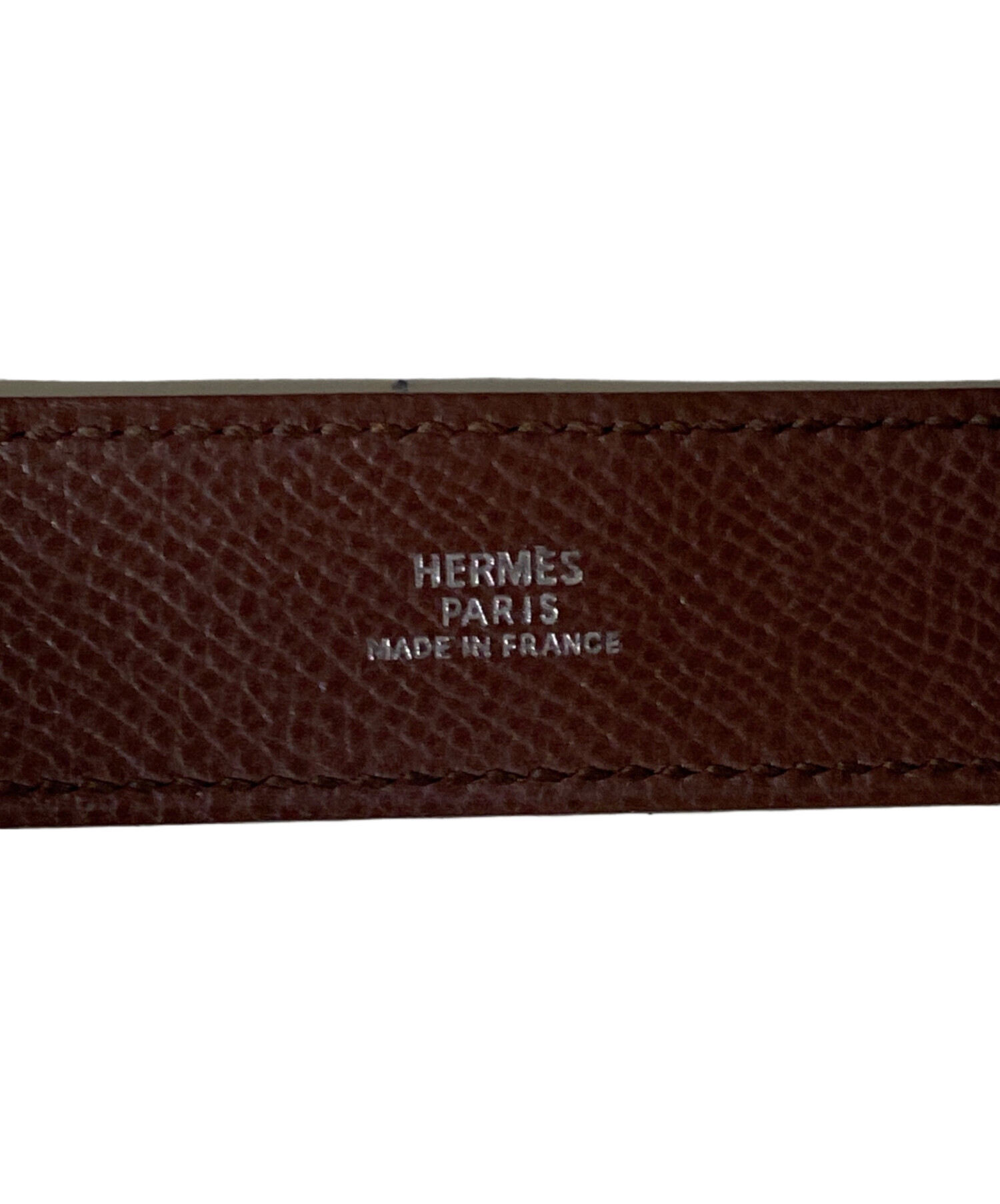 HERMES エルメス アルテミス ブラウンレザーバングル ブレスレット 中古・古着通販】HERMES (エルメス) アルテミスレザーブレスレット