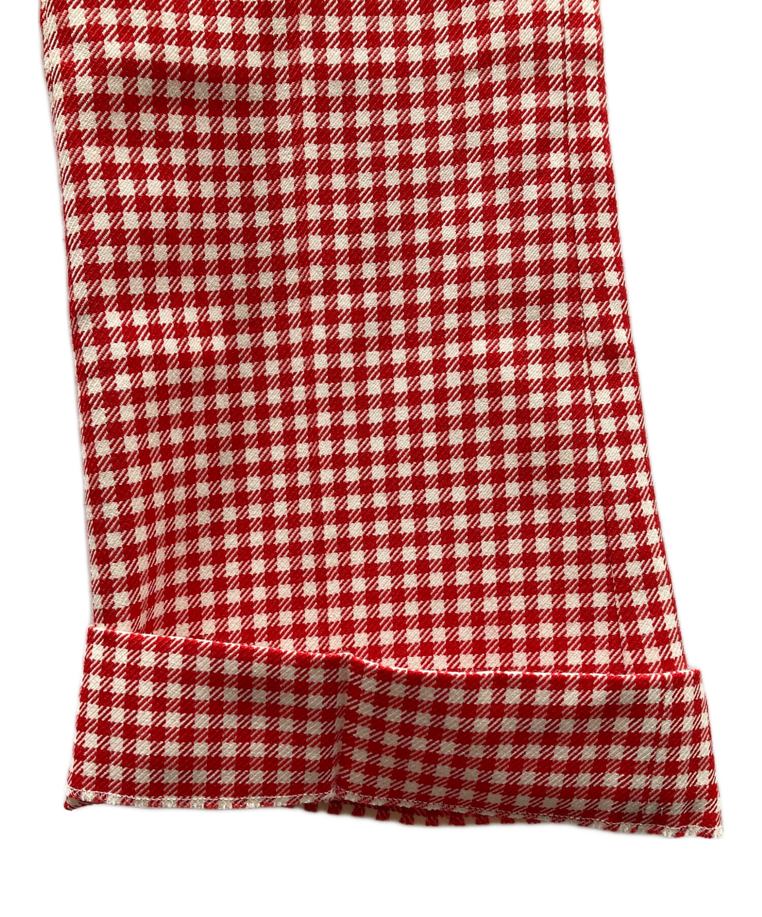 miumiu ミュウミュウ　さくらんぼ　チェリー　柄　パンツ　archive 中古・古着通販】MIU MIU (ミュウミュウ) ギンガムチェックパンツ