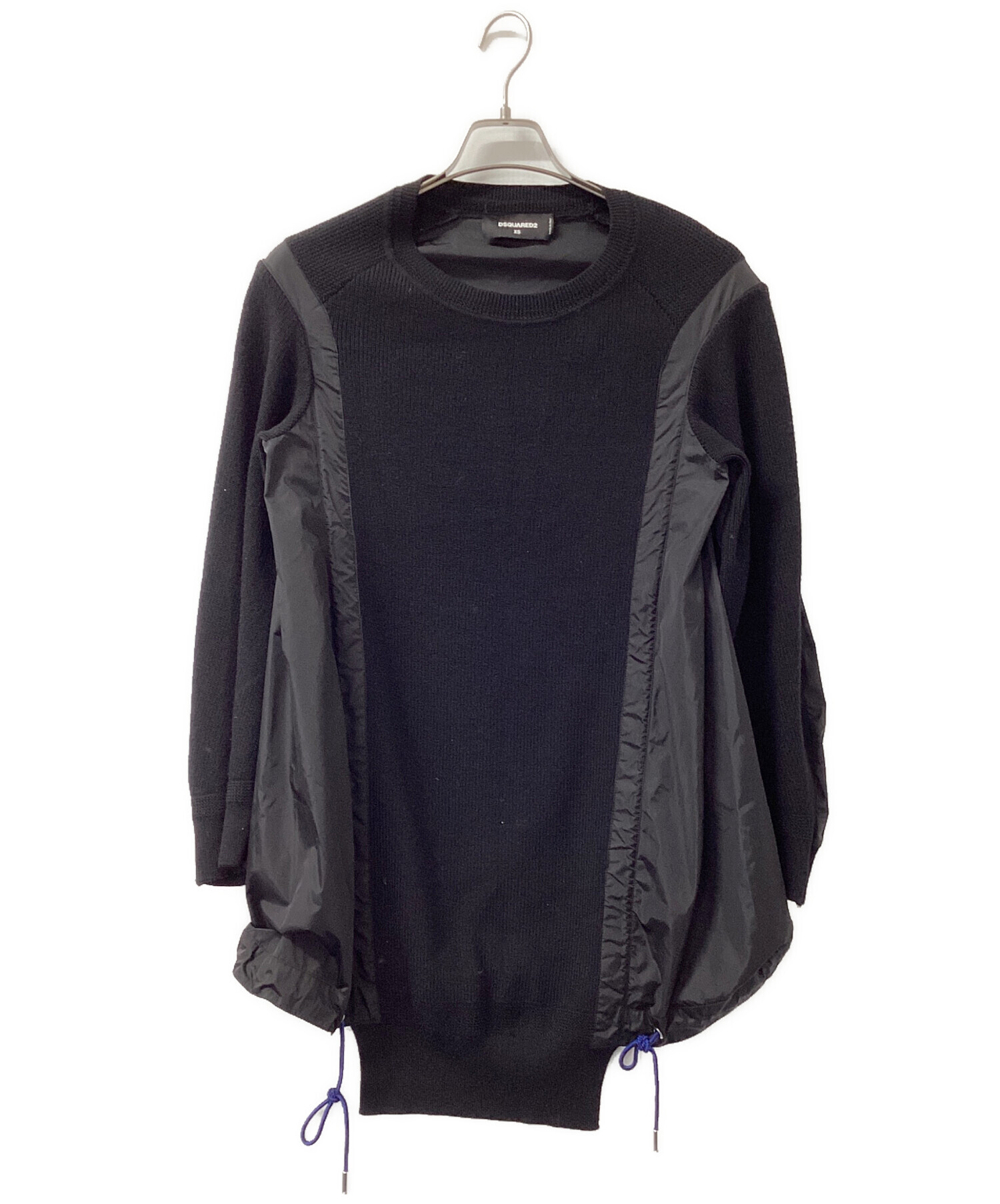 中古・古着通販】DSQUARED2 (ディースクエアード) ナイロン切替ニット