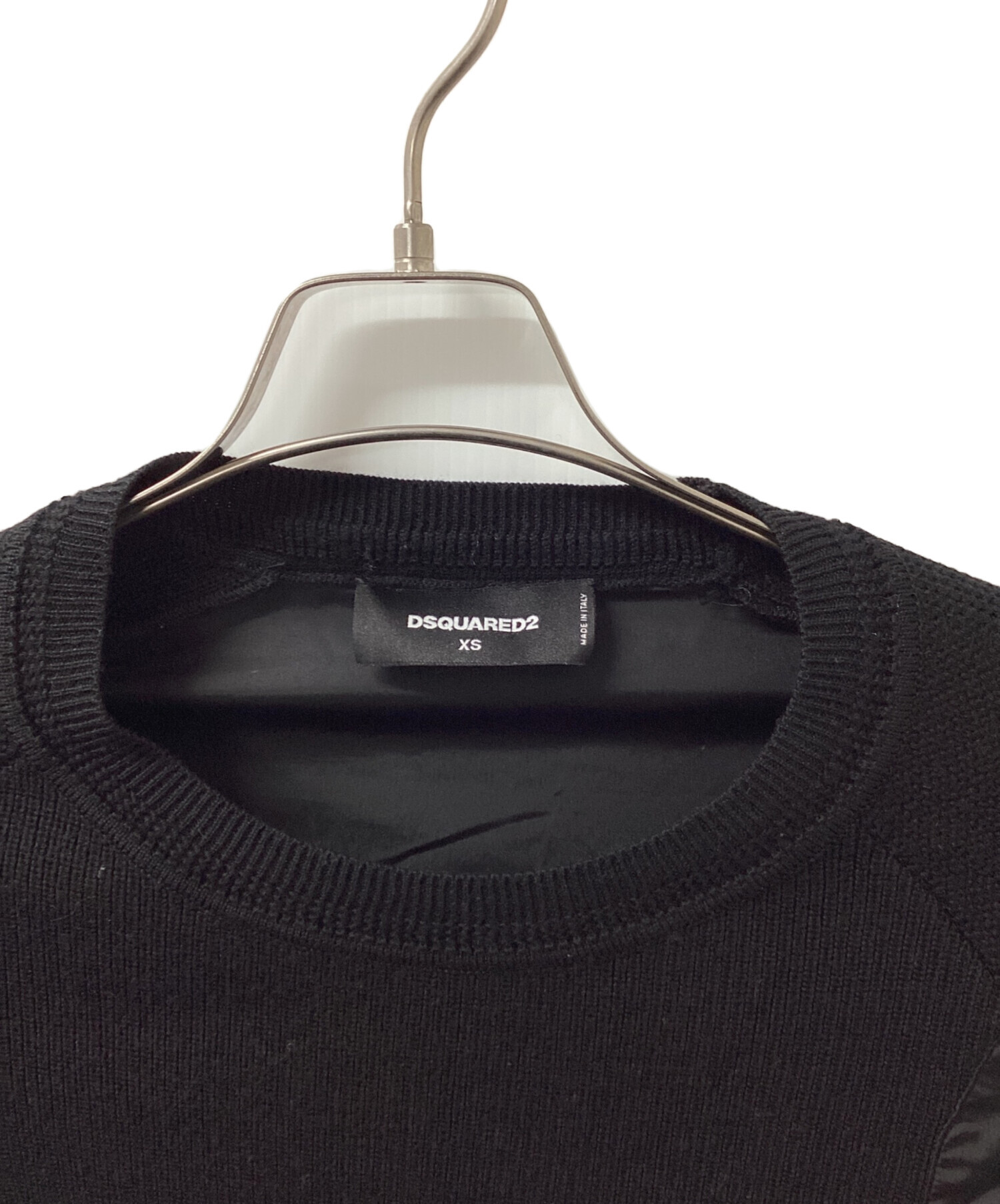 中古・古着通販】DSQUARED2 (ディースクエアード) ナイロン切替ニット