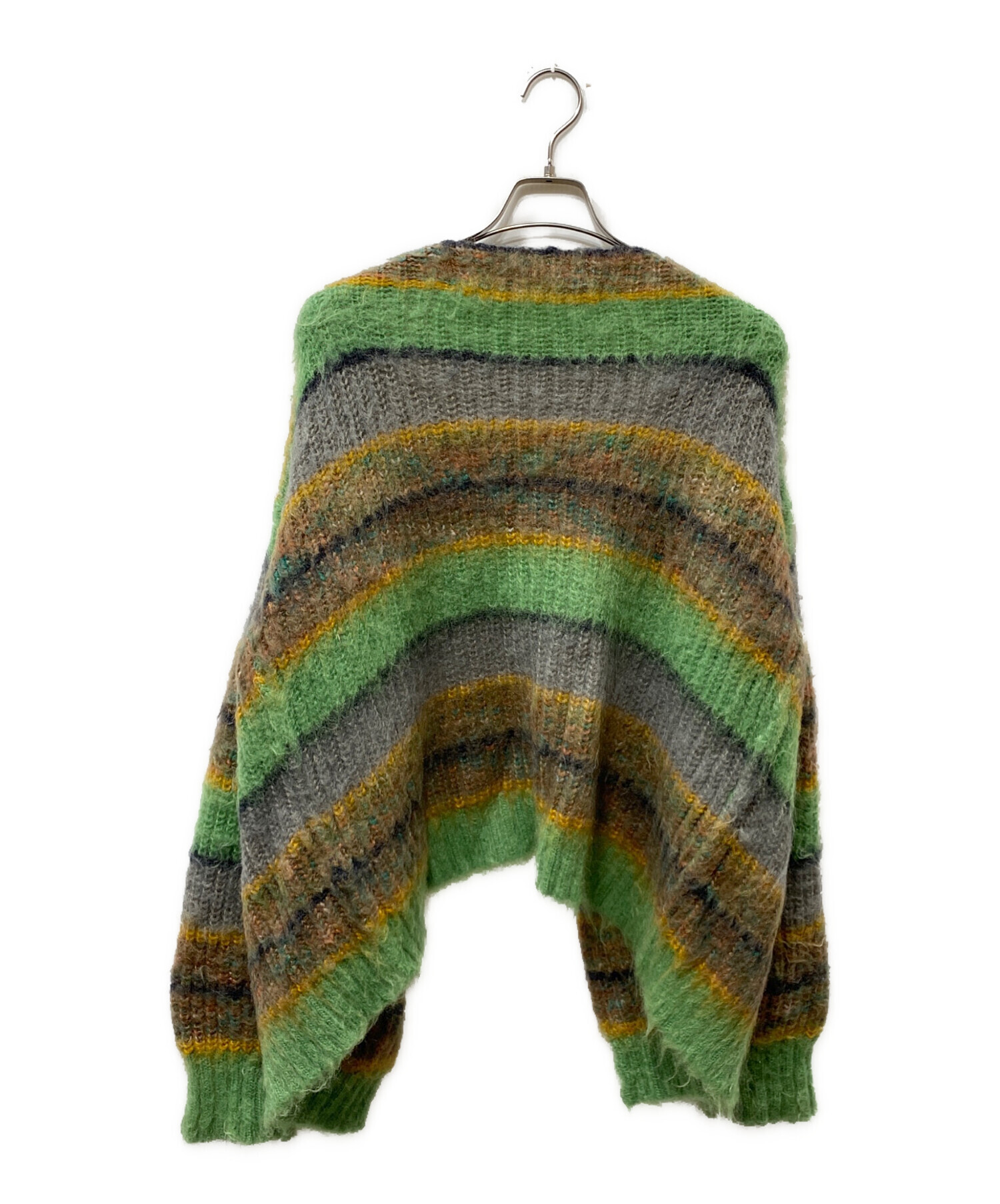 中古・古着通販】PERVERZE (パーバーズ) Stripe Mohair Wide Cardigan