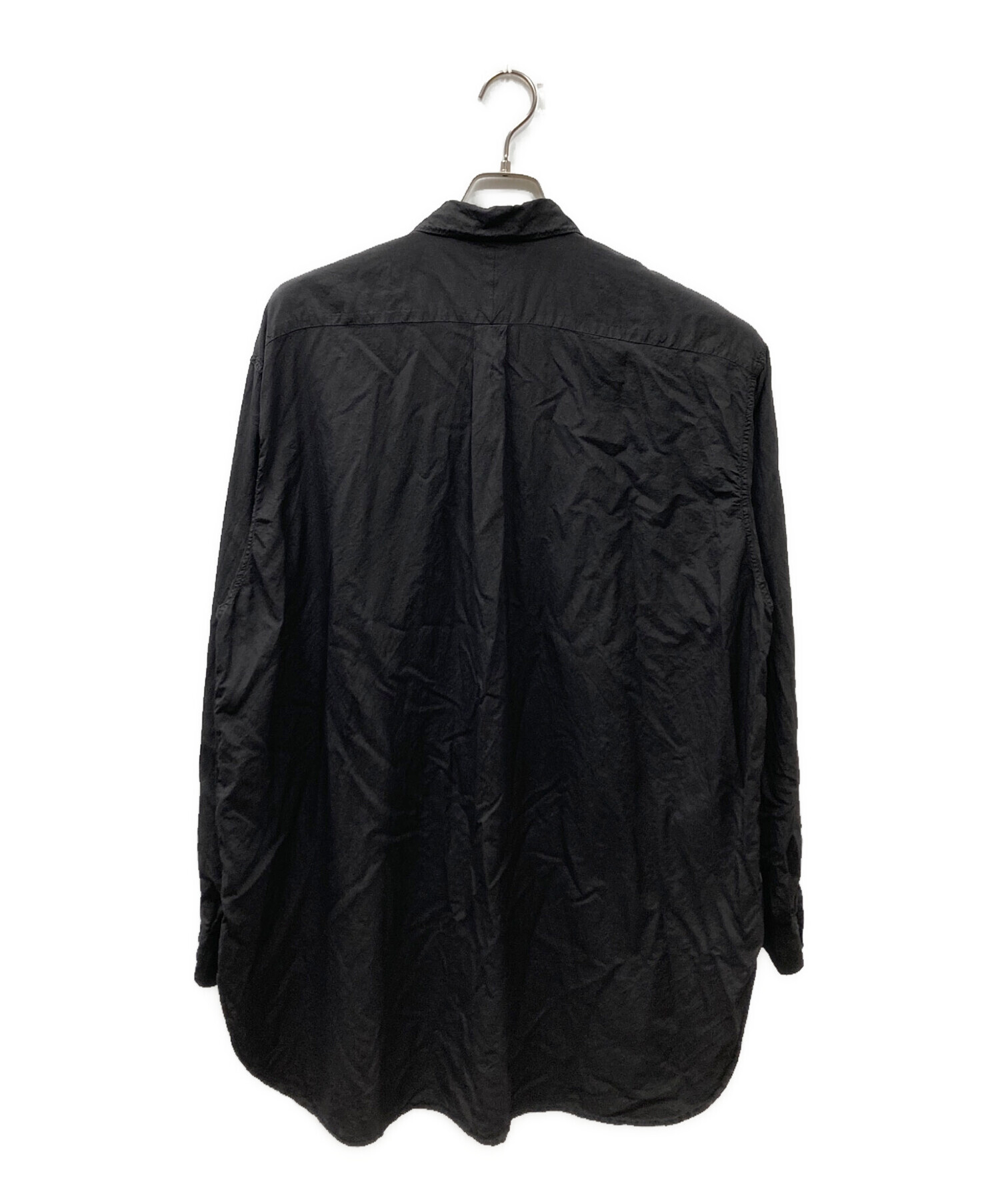 中古・古着通販】COMOLI (コモリ) シルク製品染 シャツ ブラック