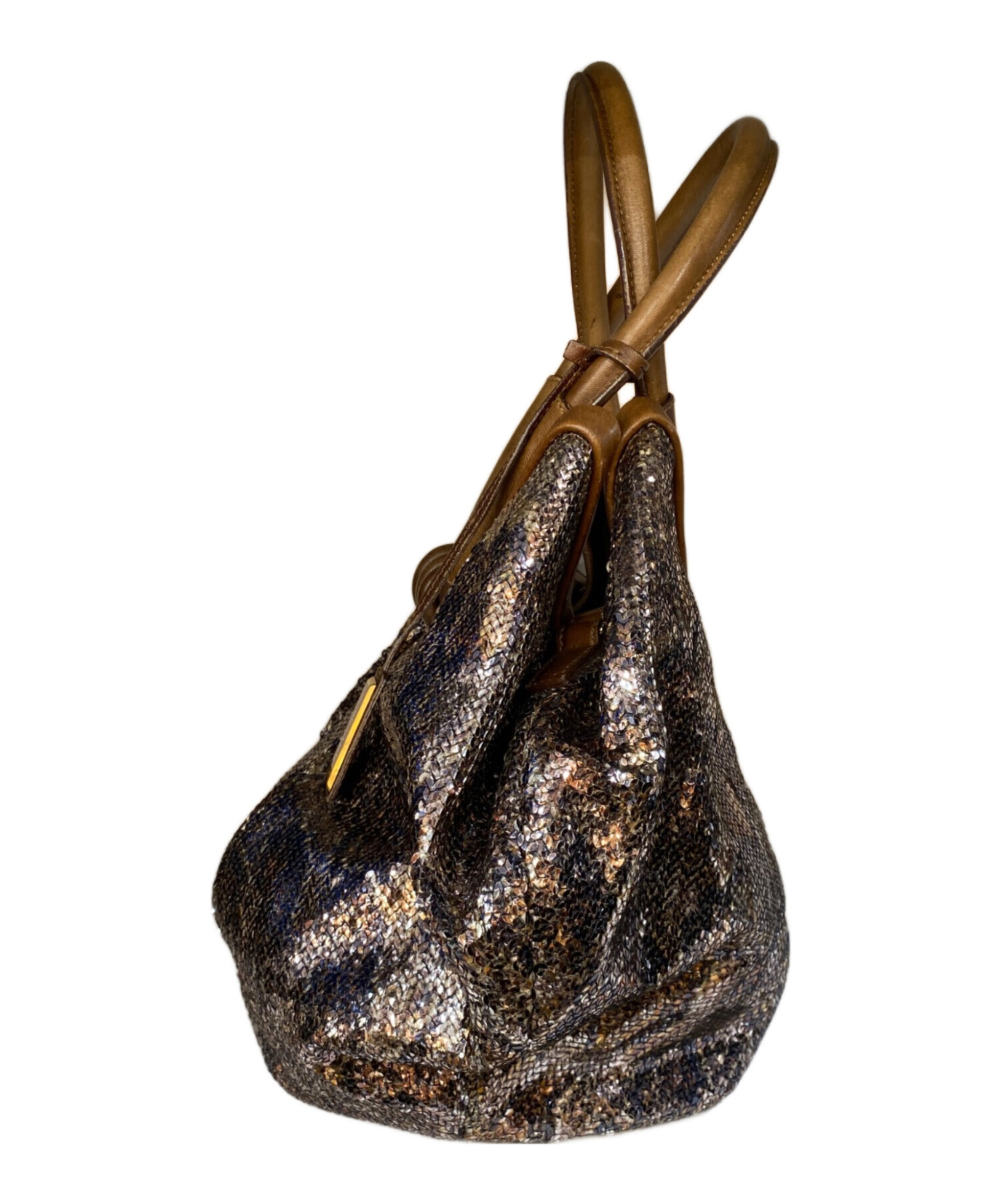 中古・古着通販】JIMMY CHOO (ジミーチュウ) スパンコール レザー切替 