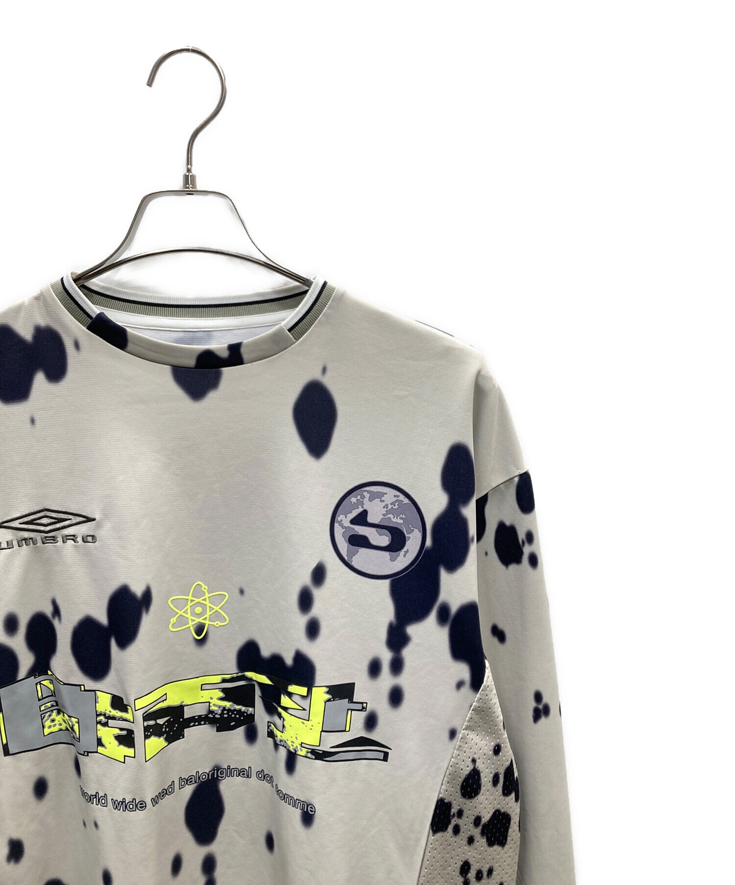 wake sapporo x bal x Umbro ゲームシャツ サイズ3 中古・古着通販】BAL (バル) UMBRO (アンブロ) LS SOCCER JERSEY GRAY