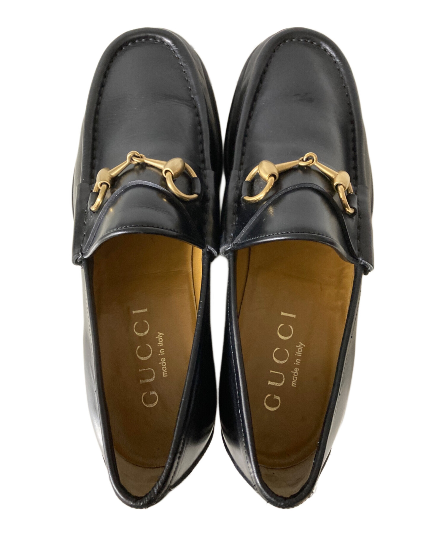 中古・古着通販】GUCCI (グッチ) レザービットローファー