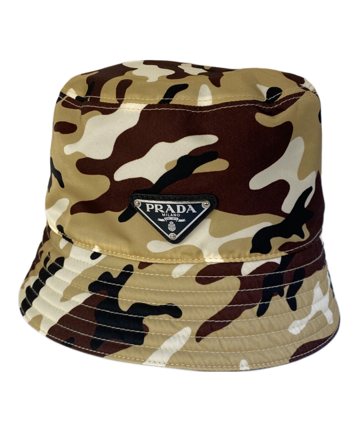 定価99000円プラダ バケットハット 中古・古着通販】PRADA (プラダ) カモフラバケットハット