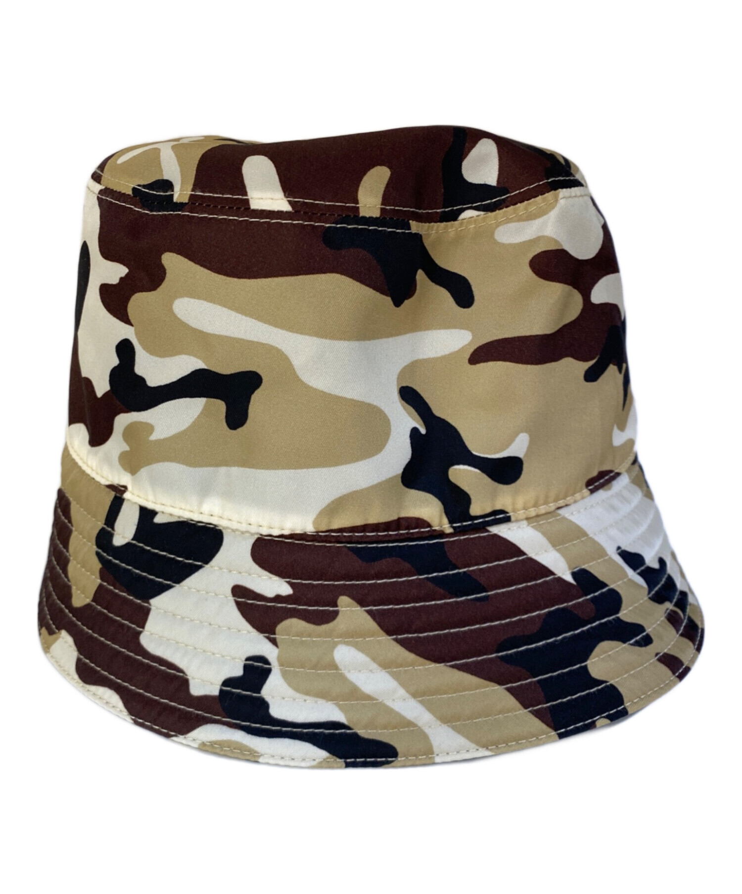 中古・古着通販】PRADA (プラダ) カモフラバケットハット ブラウン