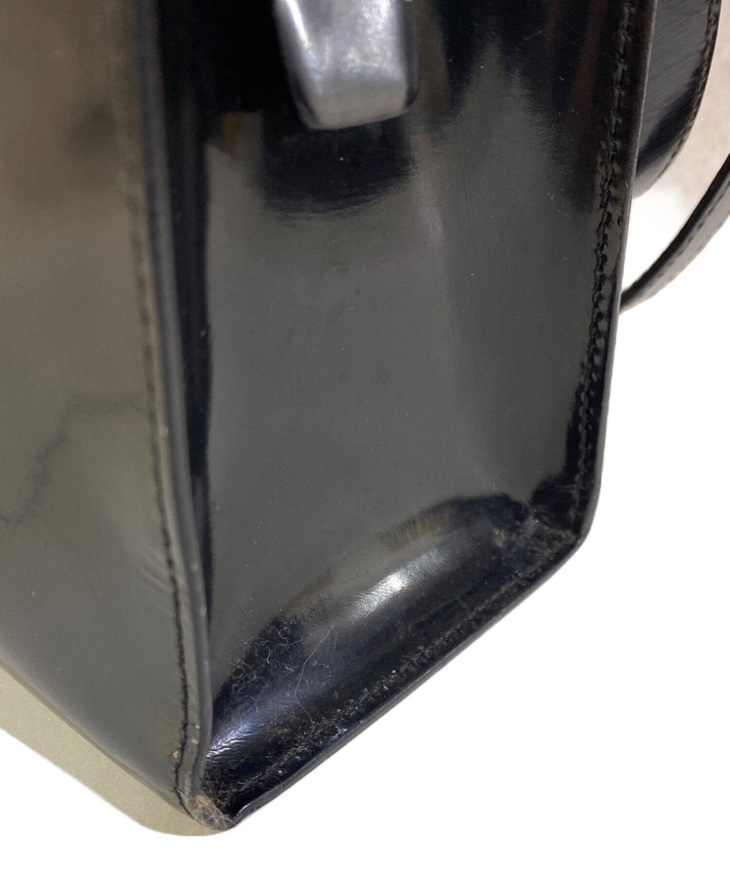 中古・古着通販】PRADA (プラダ) パテントレザー トートバッグ