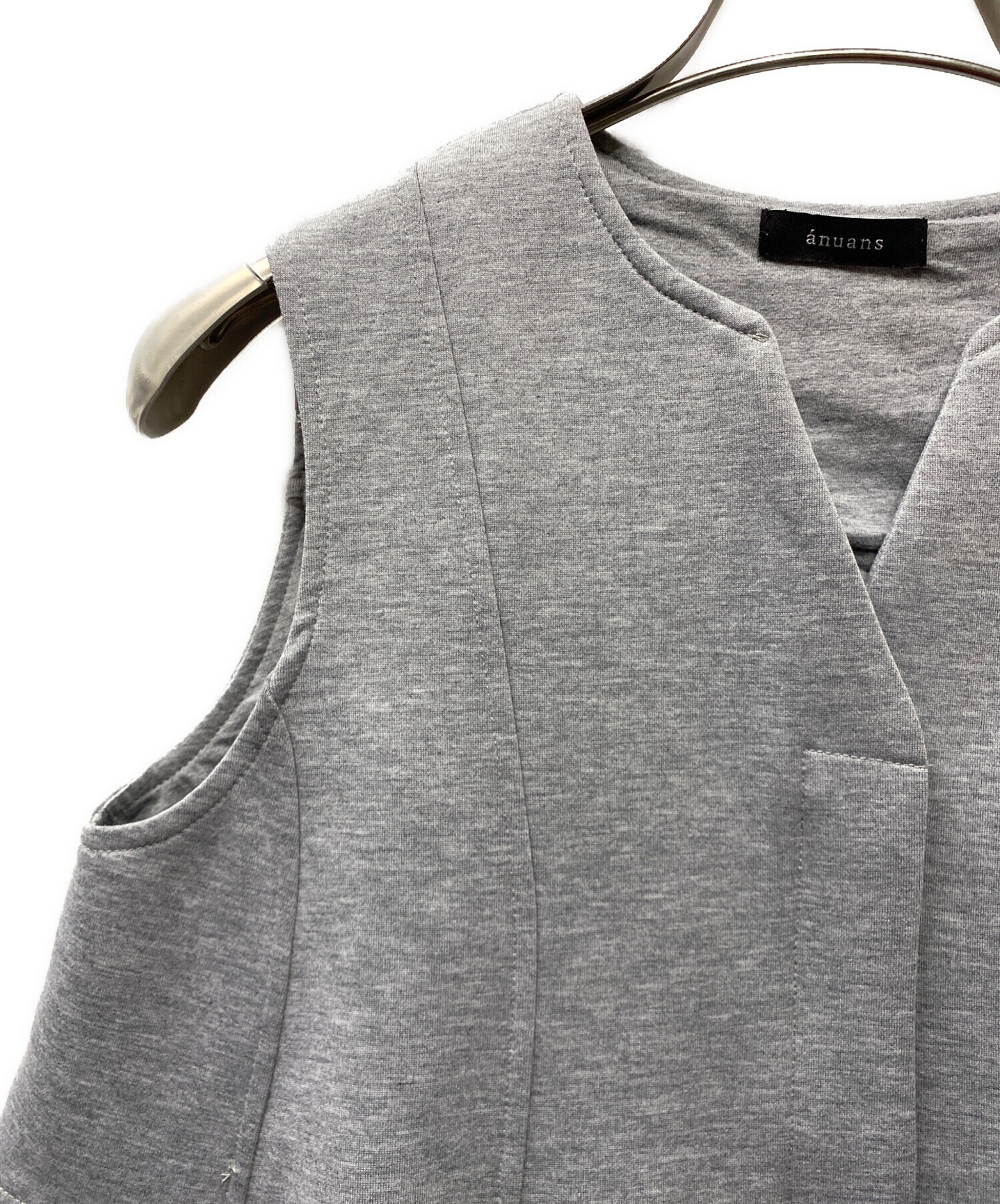 中古・古着通販】anuans (アニュアンス) タックフレアカットベスト