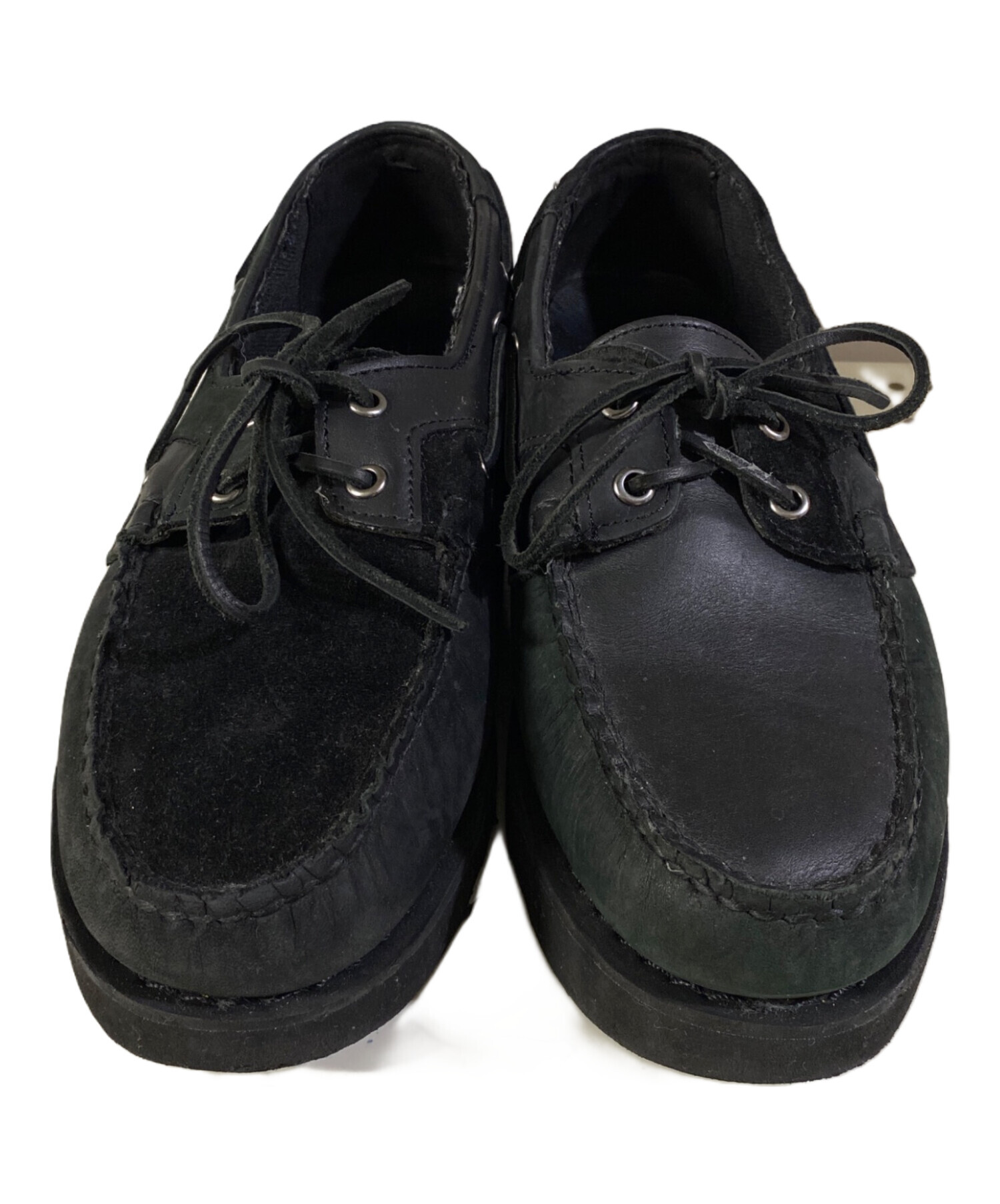 SY様　SEBAGO EG エンジニアド ガーメンツ ブラック モカシン エンジニアド ガーメンツ×セバゴのレザーシューズ“左右非対称”型