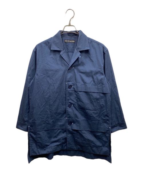 中古・古着通販】ISSEY MIYAKE (イッセイミヤケ) 長袖シャツ ネイビー