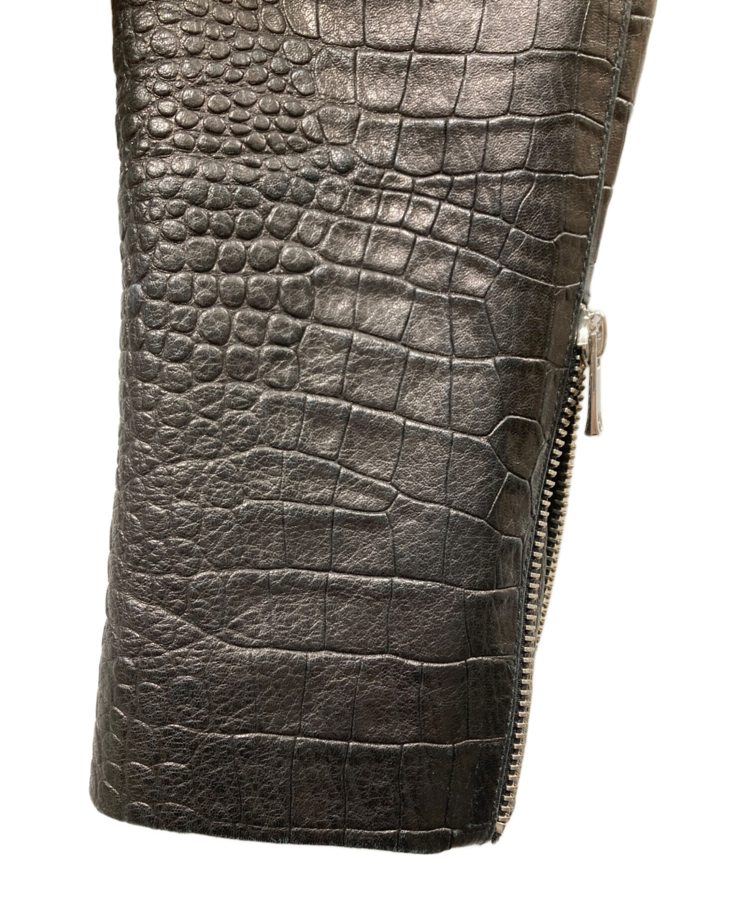 【PEARLED IVORY】レザージャケット - XS PEARLED IVORY】レザージャケット - XS