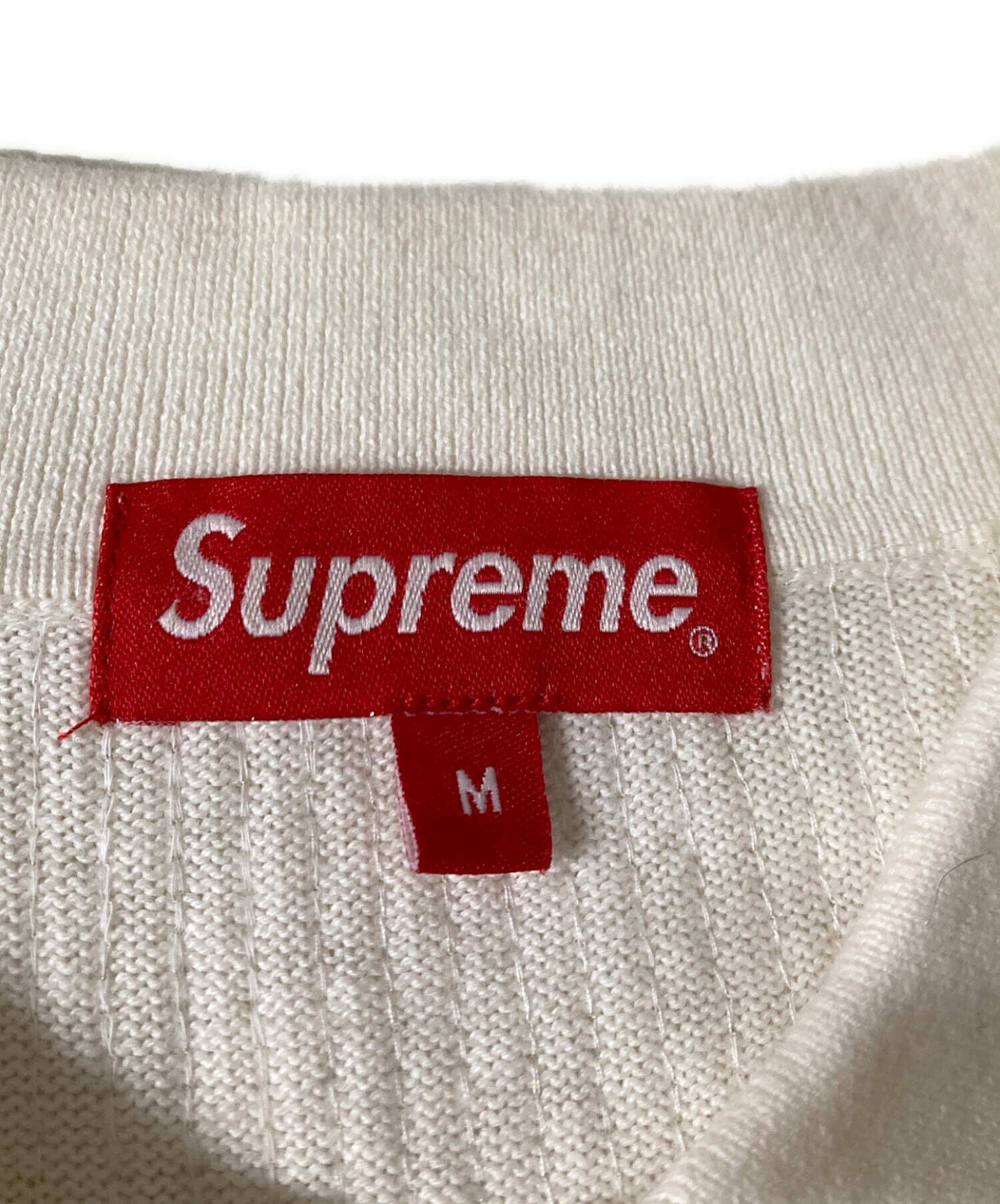 中古・古着通販】Supreme (シュプリーム) Sequin Stripe Zip L/S Polo