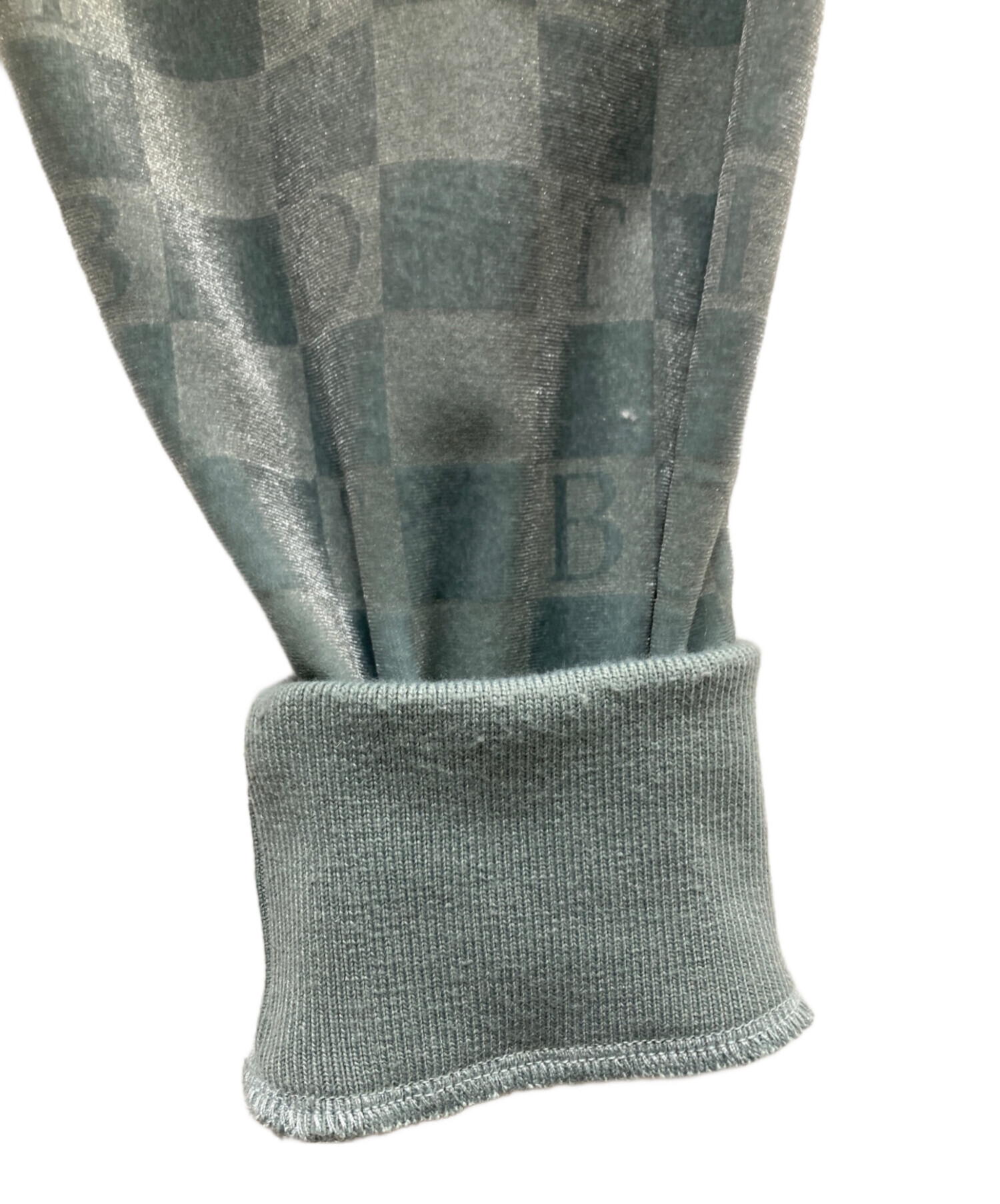 中古・古着通販】BoTT (ボット) Checkboard Velour ポロシャツ ブルー