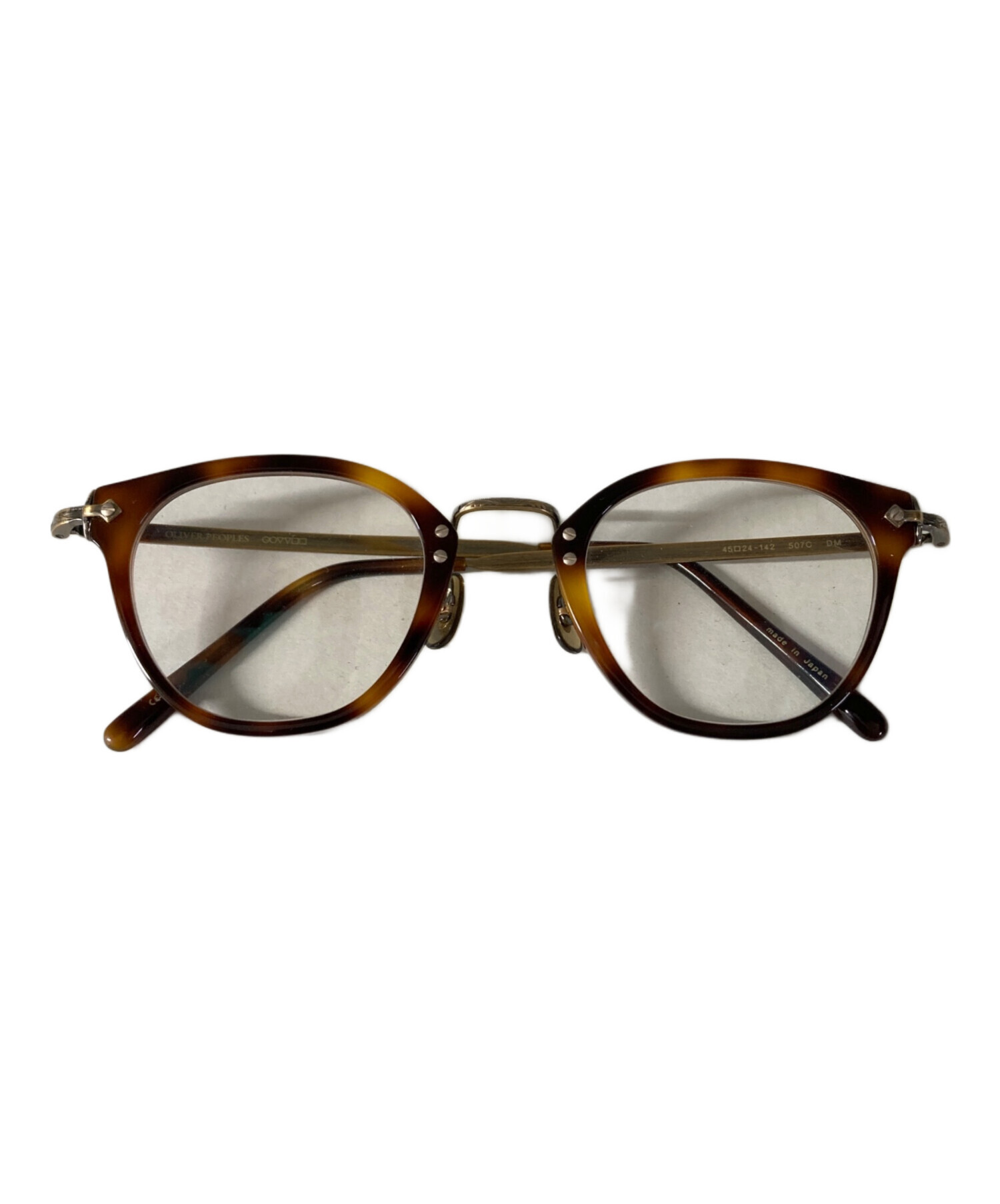 OLIVER PEOPLES オリバーピープルズ メガネ  茶 【古着】【中古】【送料無料】 OLIVER PEOPLES オリバーピープルズ メガネ 茶 【古着】【中古】【送料