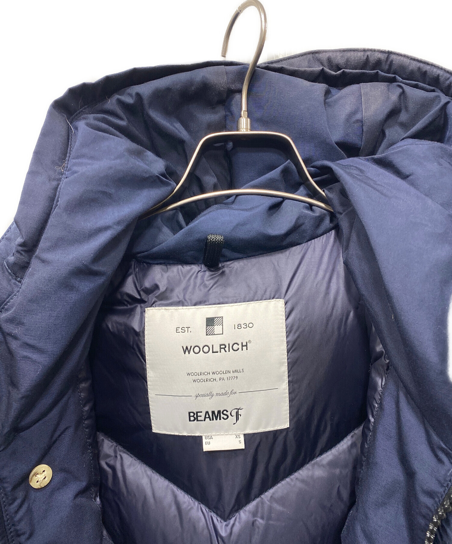 WOOLRICHウールリッチ BEAMS f別注 ネイビー S マウンテンJKT 【公式通販】