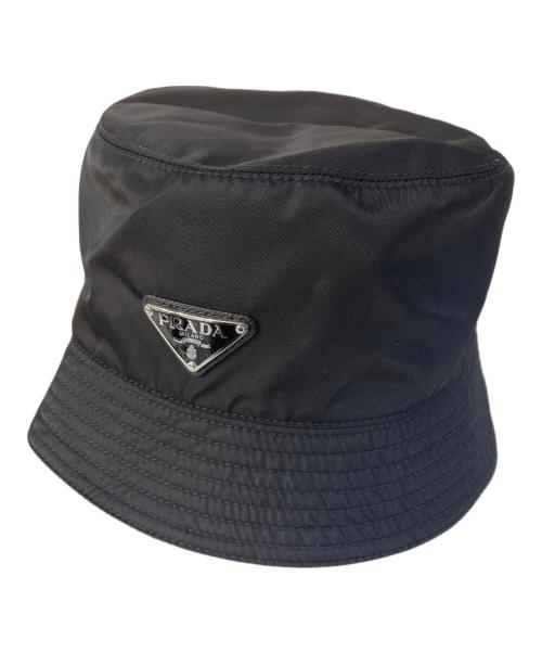 中古・古着通販】PRADA (プラダ) リ ナイロン バケットハット ブラック