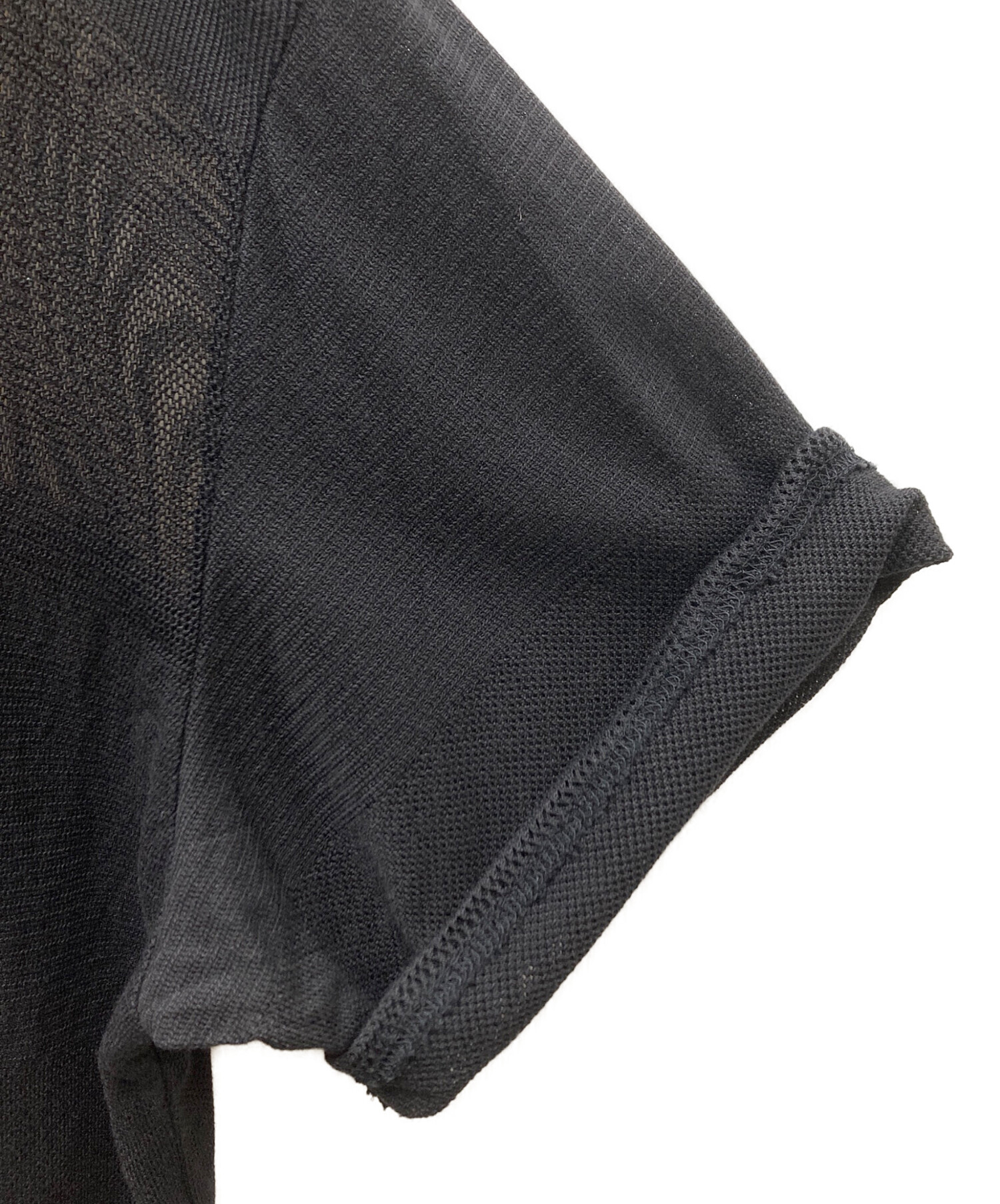 中古・古着通販】LIMI feu (リミフゥ) MESH STRIPE DESIGN NECK OP
