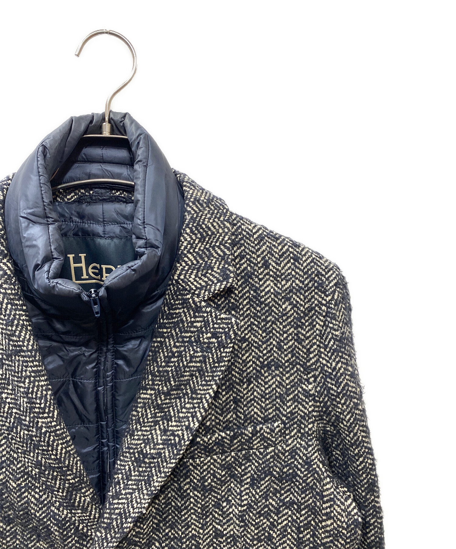 中古・古着通販】HERNO (ヘルノ) ダウンライナー付きチェスターコート