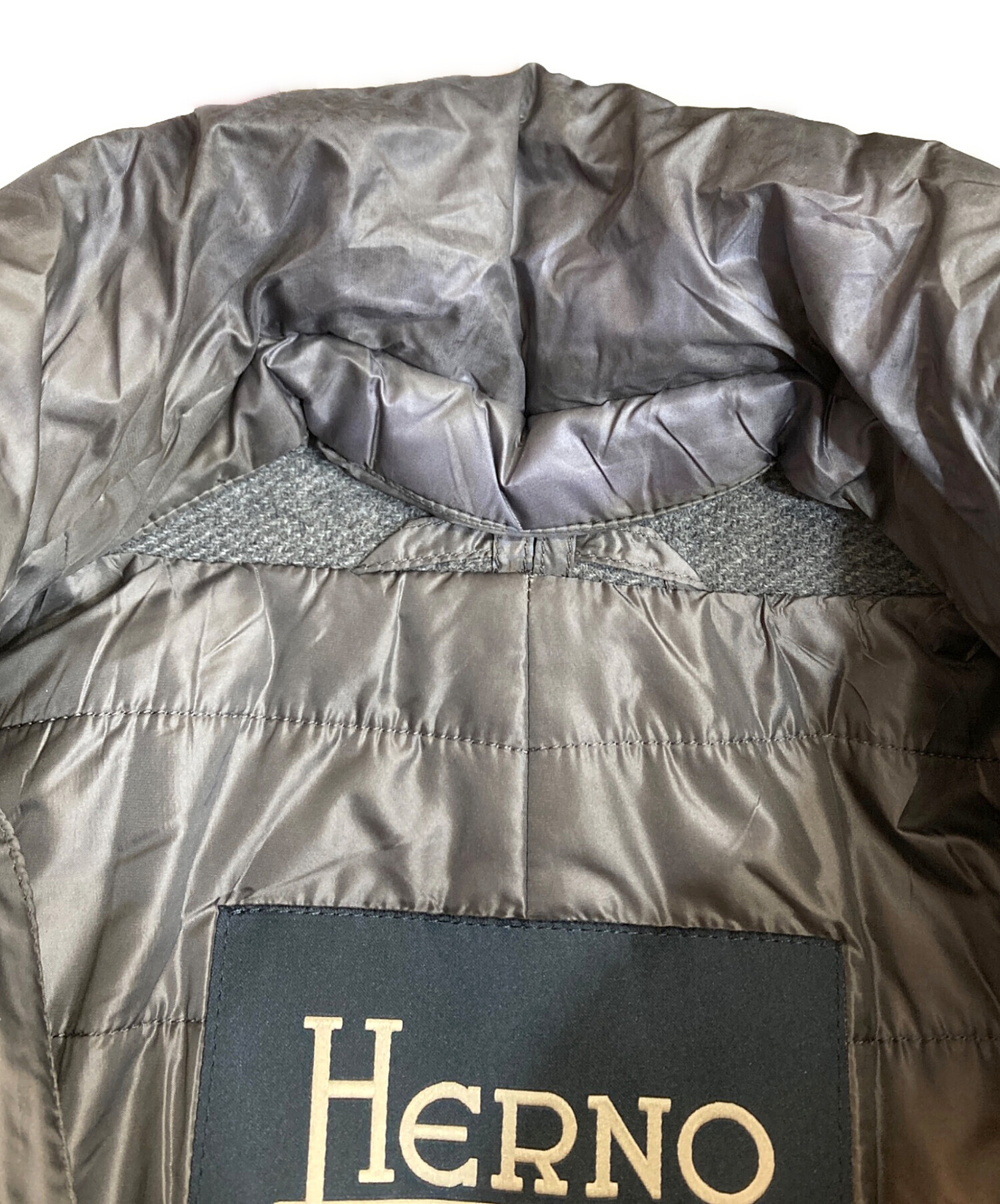 中古・古着通販】HERNO (ヘルノ) ダウンライナー付きチェスターコート