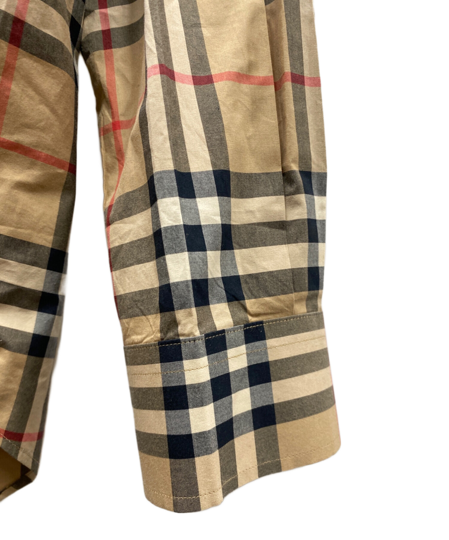 中古・古着通販】BURBERRY (バーバリー) ロゴ刺繍ノバチェック長袖