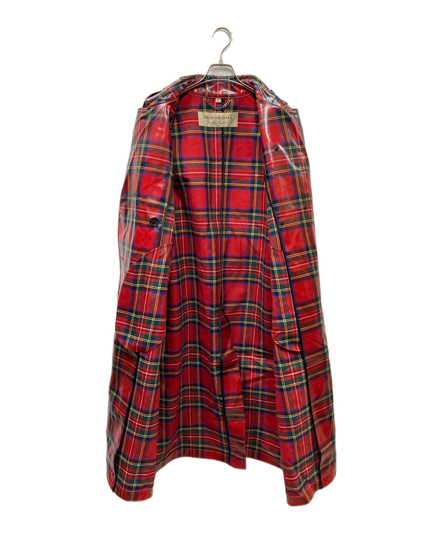 中古・古着通販】BURBERRY (バーバリー) PVCパテント タータンチェック
