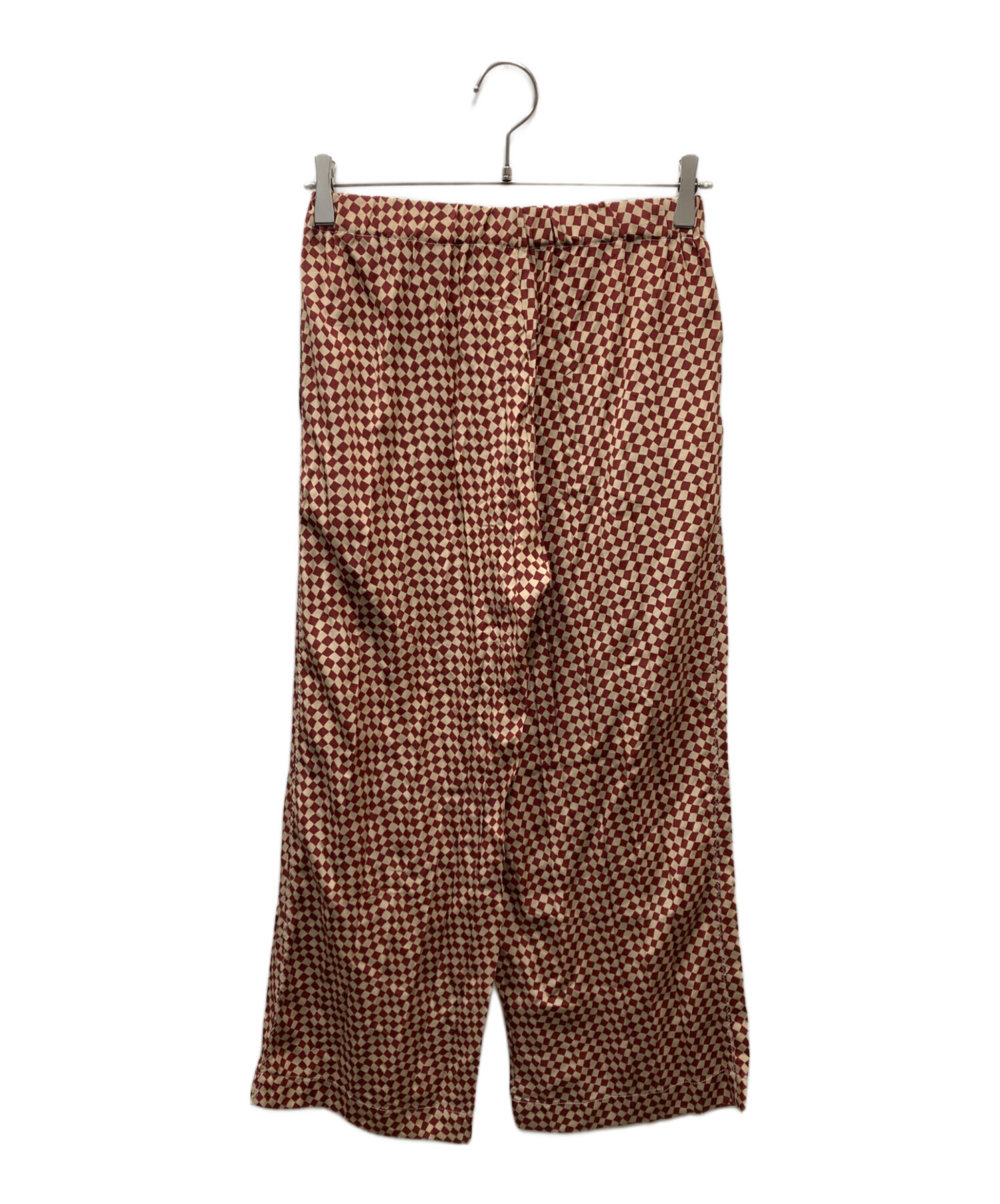 中古・古着通販】MARNI (マルニ) 総柄イージーパンツ レッド サイズ:38 