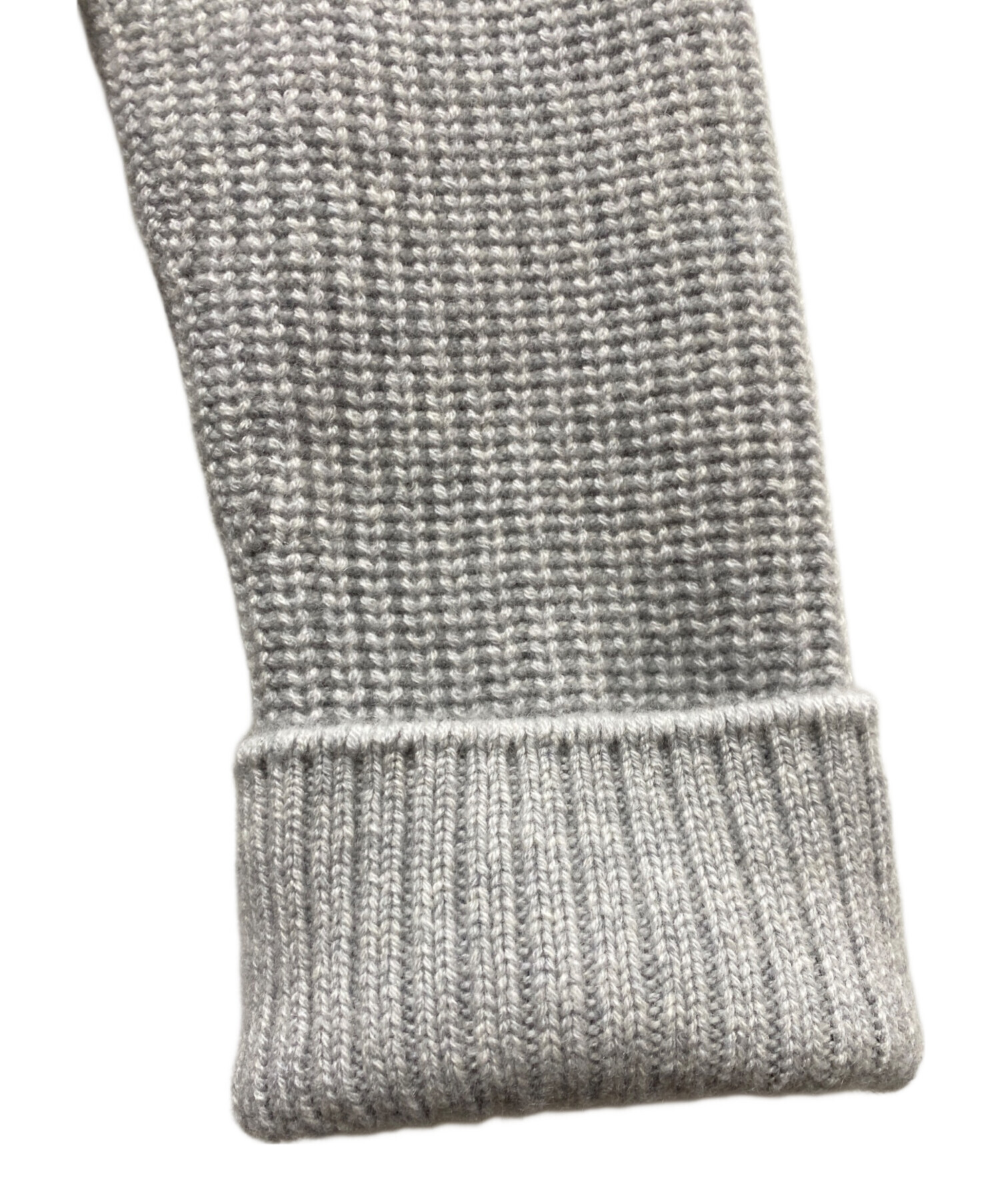 未使用*FOXEY*フォクシー　ロングカーディガン　グレージュ　カシミヤ×シルク 中古・古着通販】FOXEY (フォクシー) カシミヤニットロング