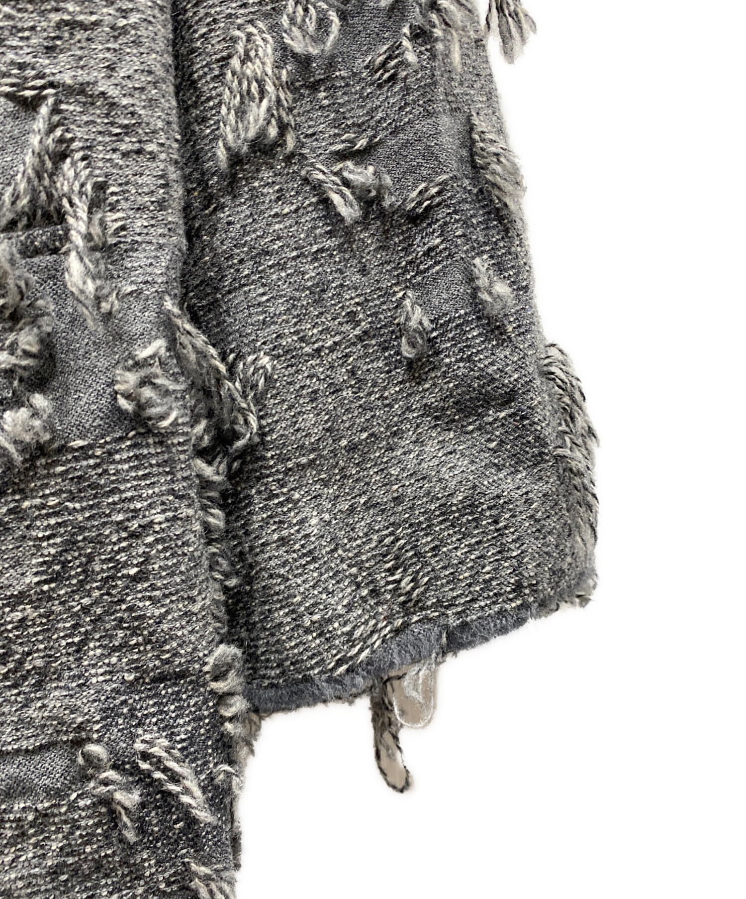 中古・古着通販】ERiKOKATORi (エリコカトリ) ripped wool w jacket