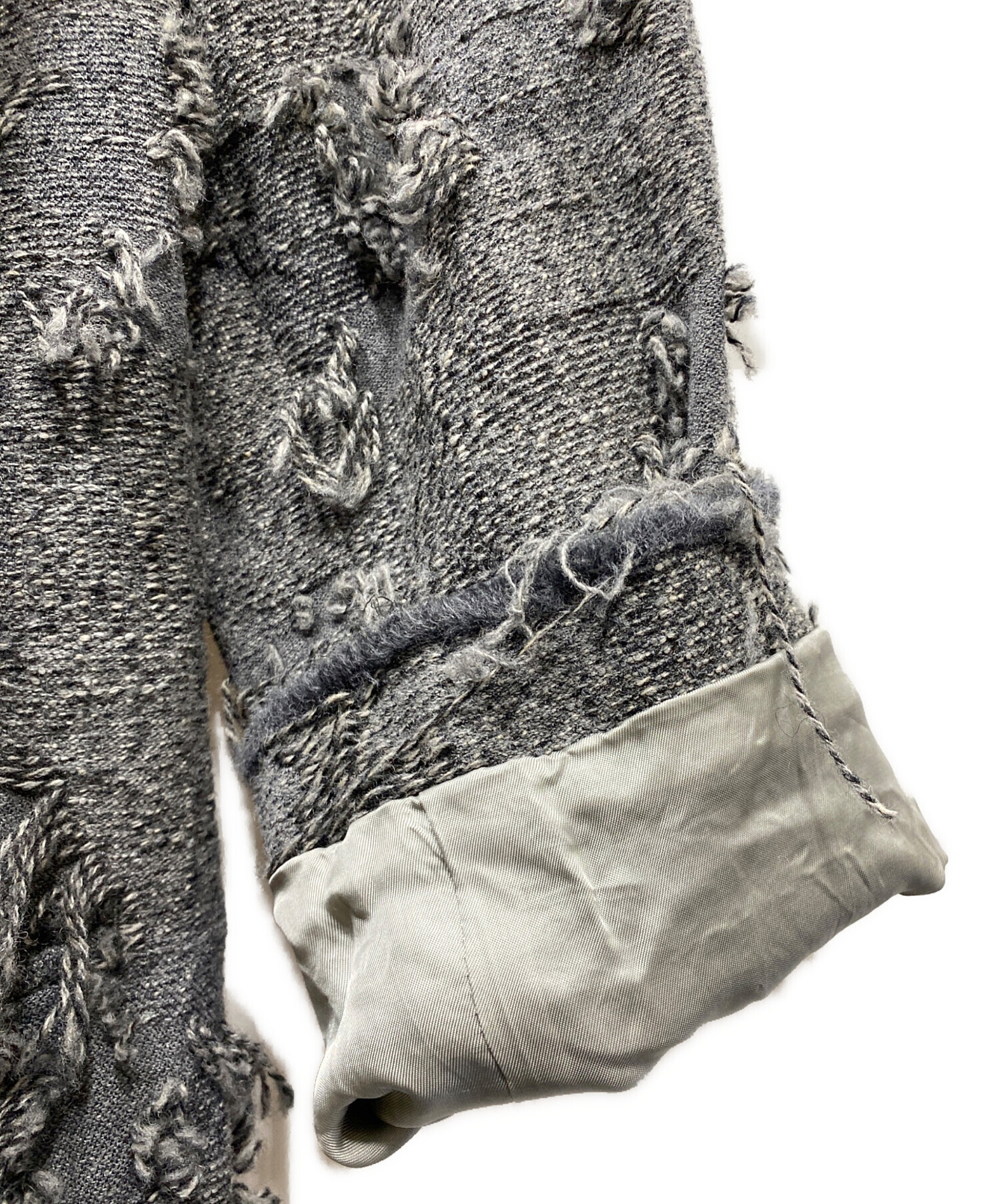 中古・古着通販】ERiKOKATORi (エリコカトリ) ripped wool w jacket