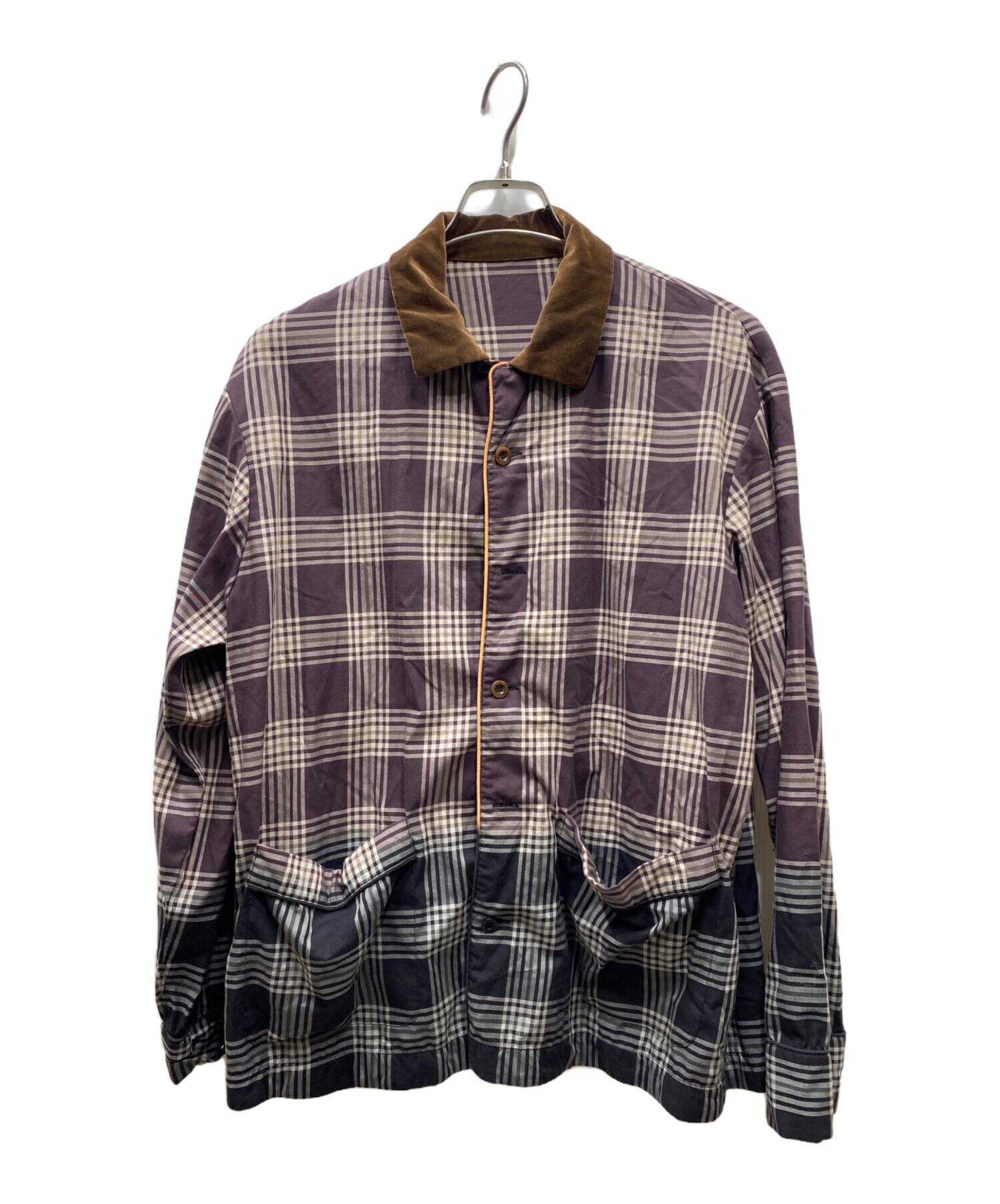 中古・古着通販】sacai (サカイ) 21SS Plaid Overdye Jacket シャツ
