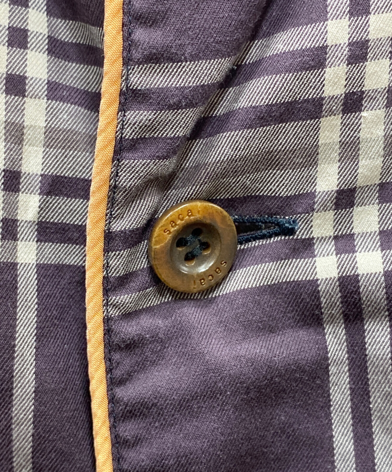 中古・古着通販】sacai (サカイ) 21SS Plaid Overdye Jacket シャツ