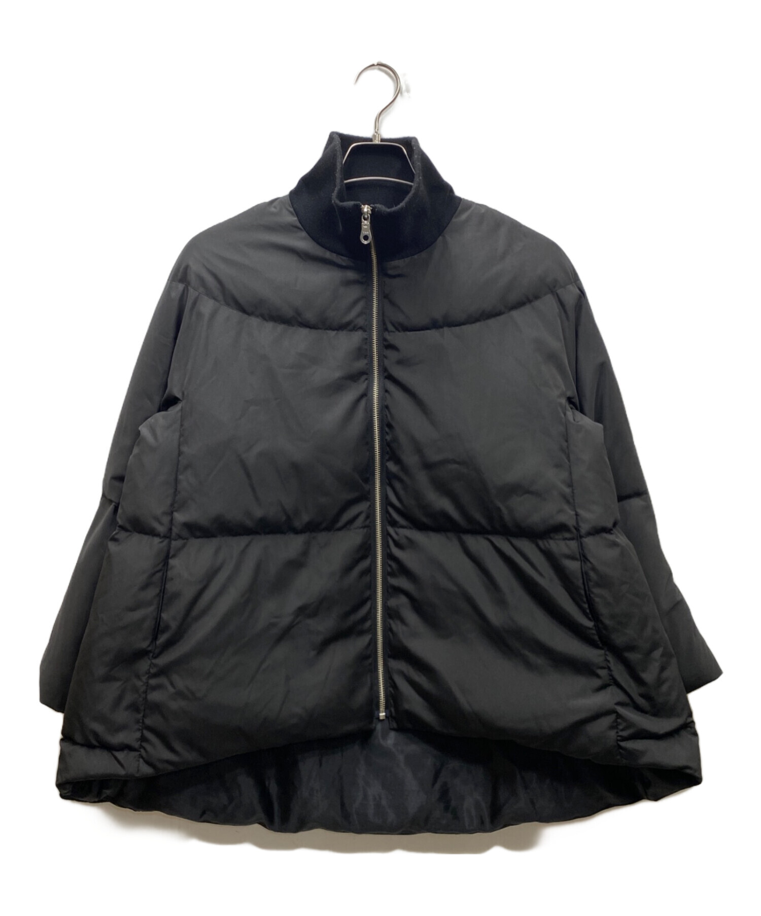 【美品】ビアズリージップフレアーダウンコート　ブラック 中古・古着通販】BEARDSLEY (ビアズリー) ジップフレアダウン