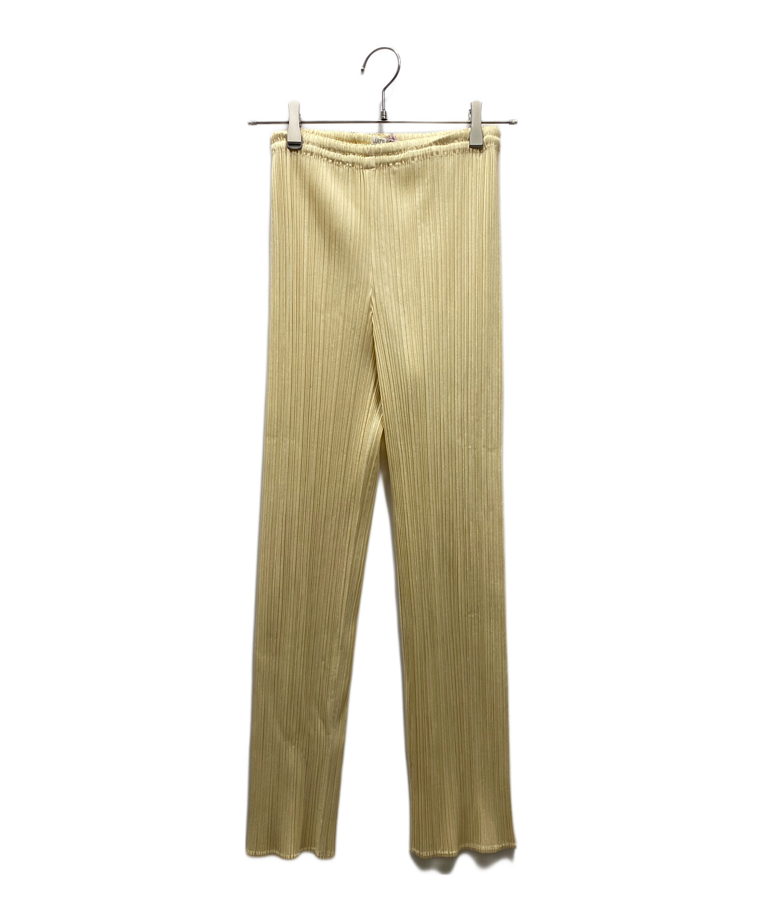 PLEATS PLEASE プリーツプリーズ　ベージュ パンツ　サイズ2 中古・古着通販】PLEATS PLEASE (プリーツプリーズ) プリーツパンツ