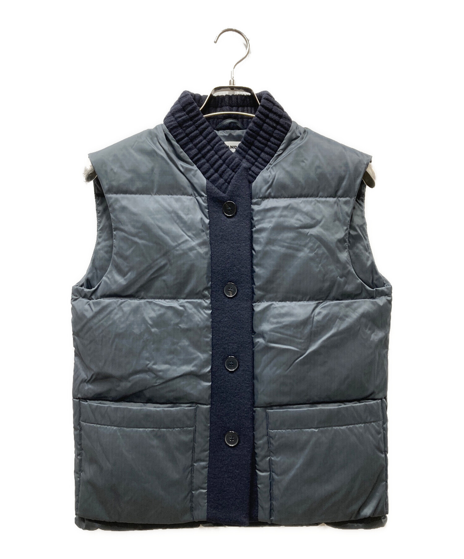 中古・古着通販】JIL SANDER (ジルサンダー) ダウンベスト グレー 