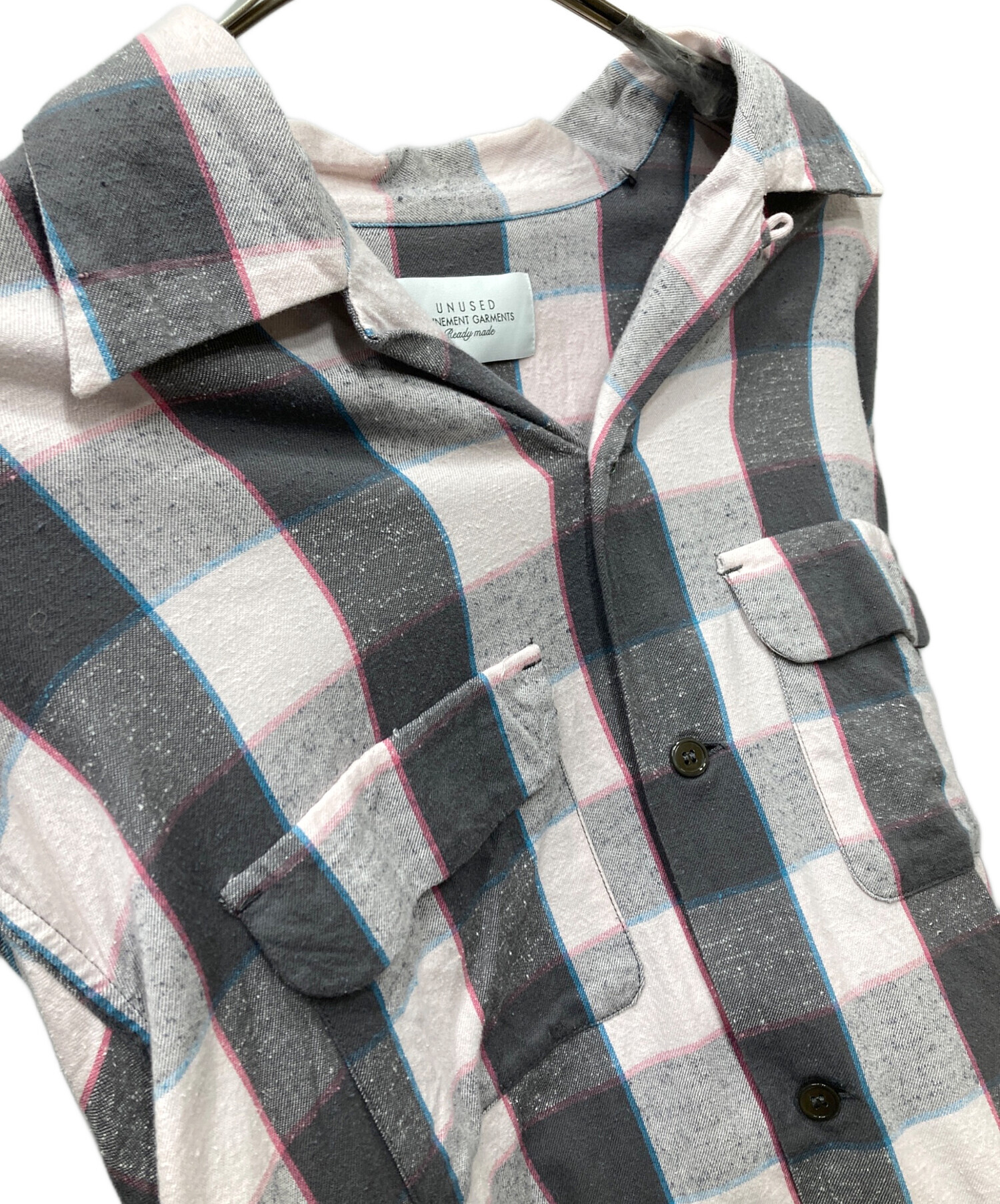 中古・古着通販】UNUSED (アンユーズド) Long sleeve check shirt