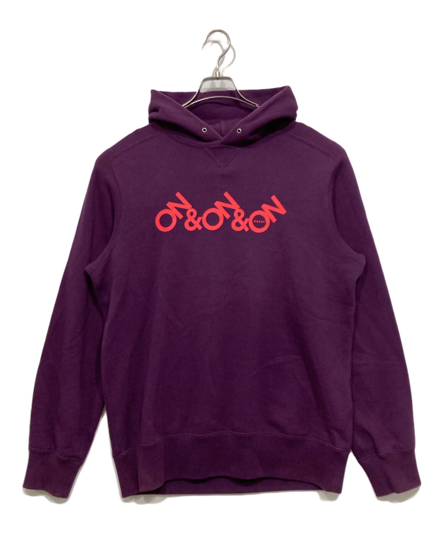 中古・古着通販】sacai (サカイ) On＆On＆On Print Hoodie パープル