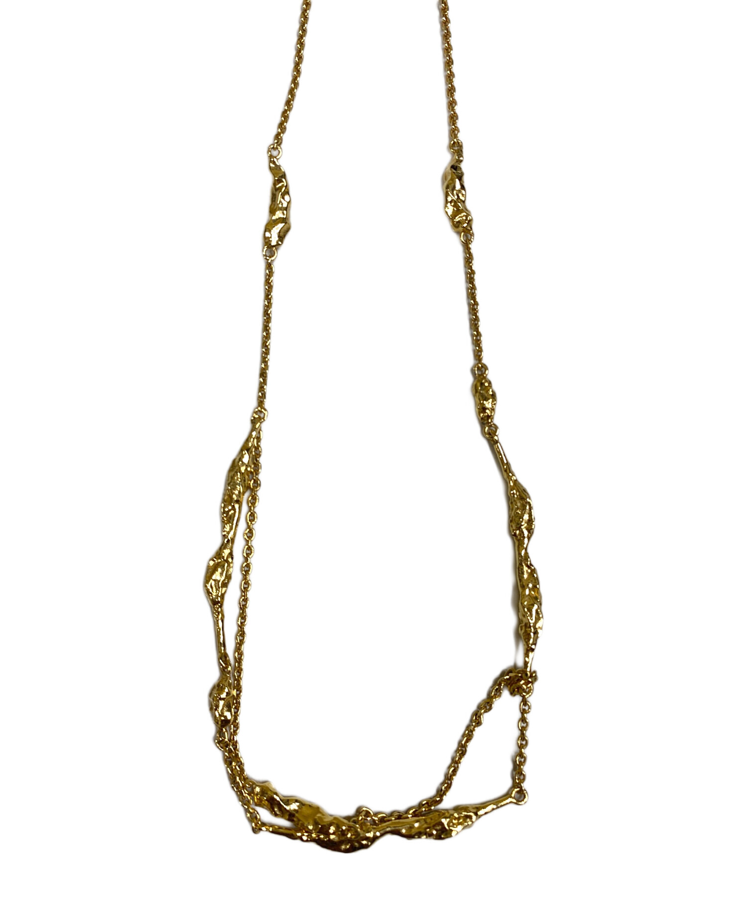 中古・古着通販】POLENE (ポレーヌ) Eroz ダブルチェーンネックレス