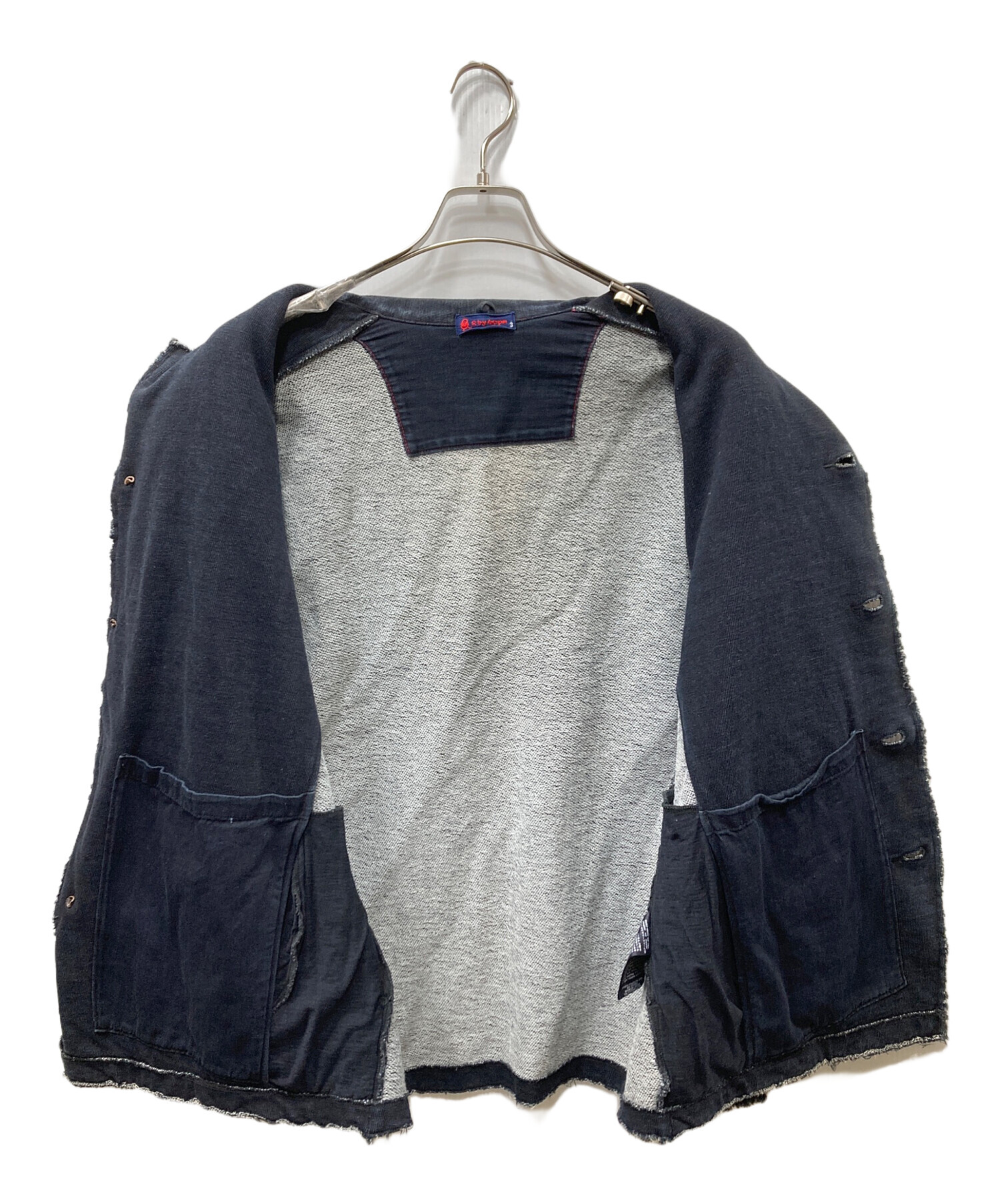 R by 45rpm インディゴ染め カバーオール 黒 3 コットン100 中古・古着通販】R BY 45rpm (アールバイフォーティファイブアール