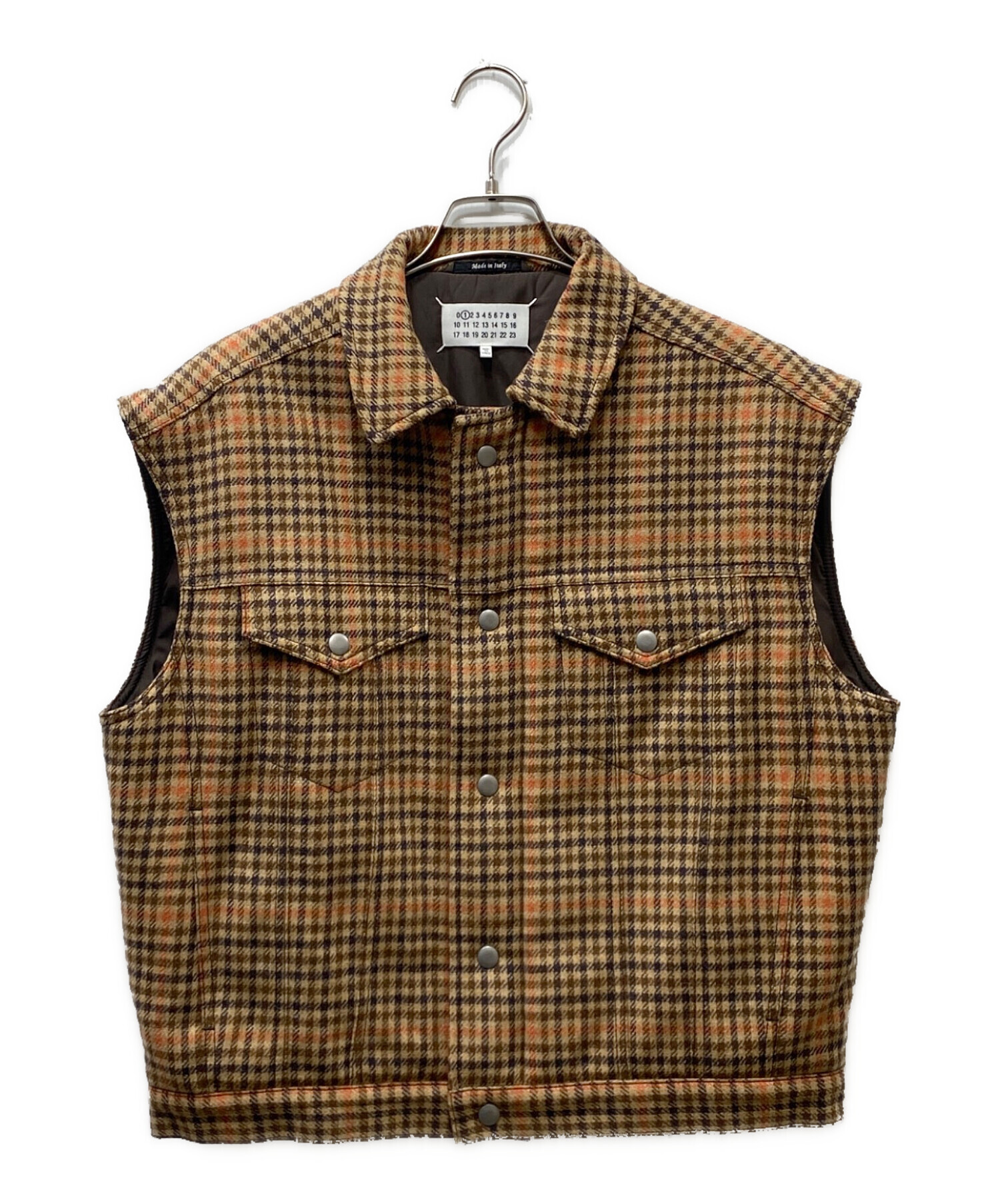 Maison Margiela メゾンマルジェラ ベスト M ベージュ 【古着】【中古】【送料無料】 Maison Margiela（メゾンマルジェラ） | ベストの古着・中古通販