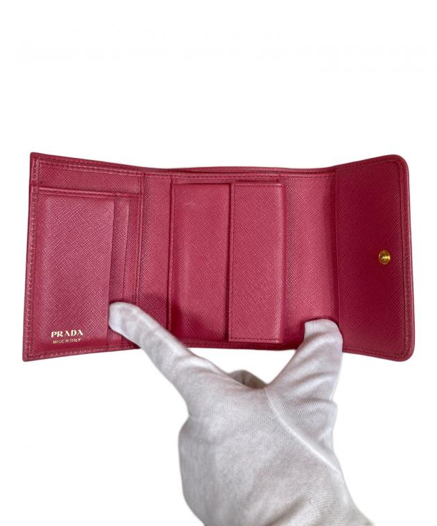 中古・古着通販】PRADA (プラダ) 三つ折り財布 コンパクトウォレット