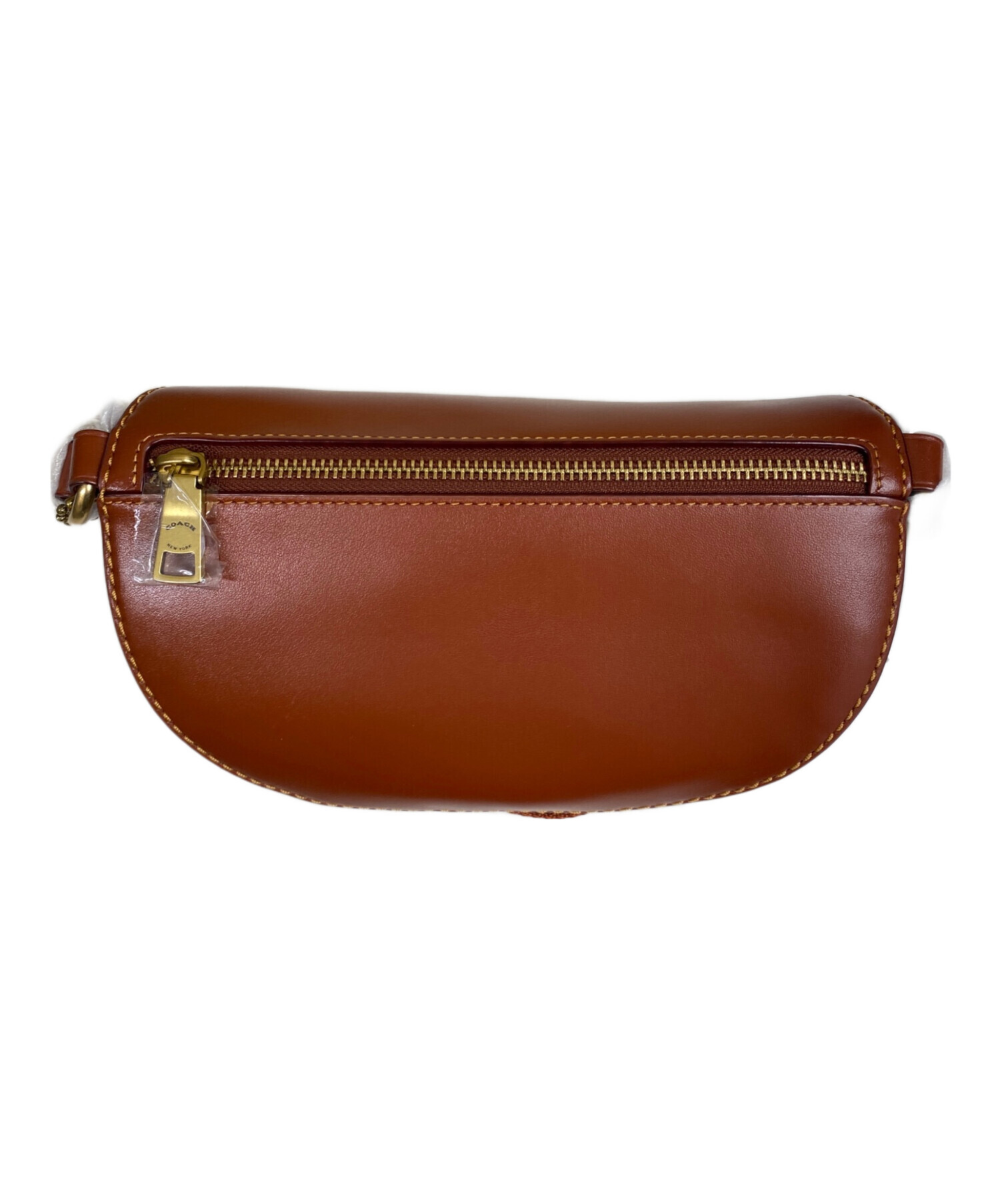 未使用　タグ付き　コーチ　COACH ブラウン　ボディーバッグ 中古・古着通販】COACH (コーチ) シグネチャーボディーバッグ ブラウン