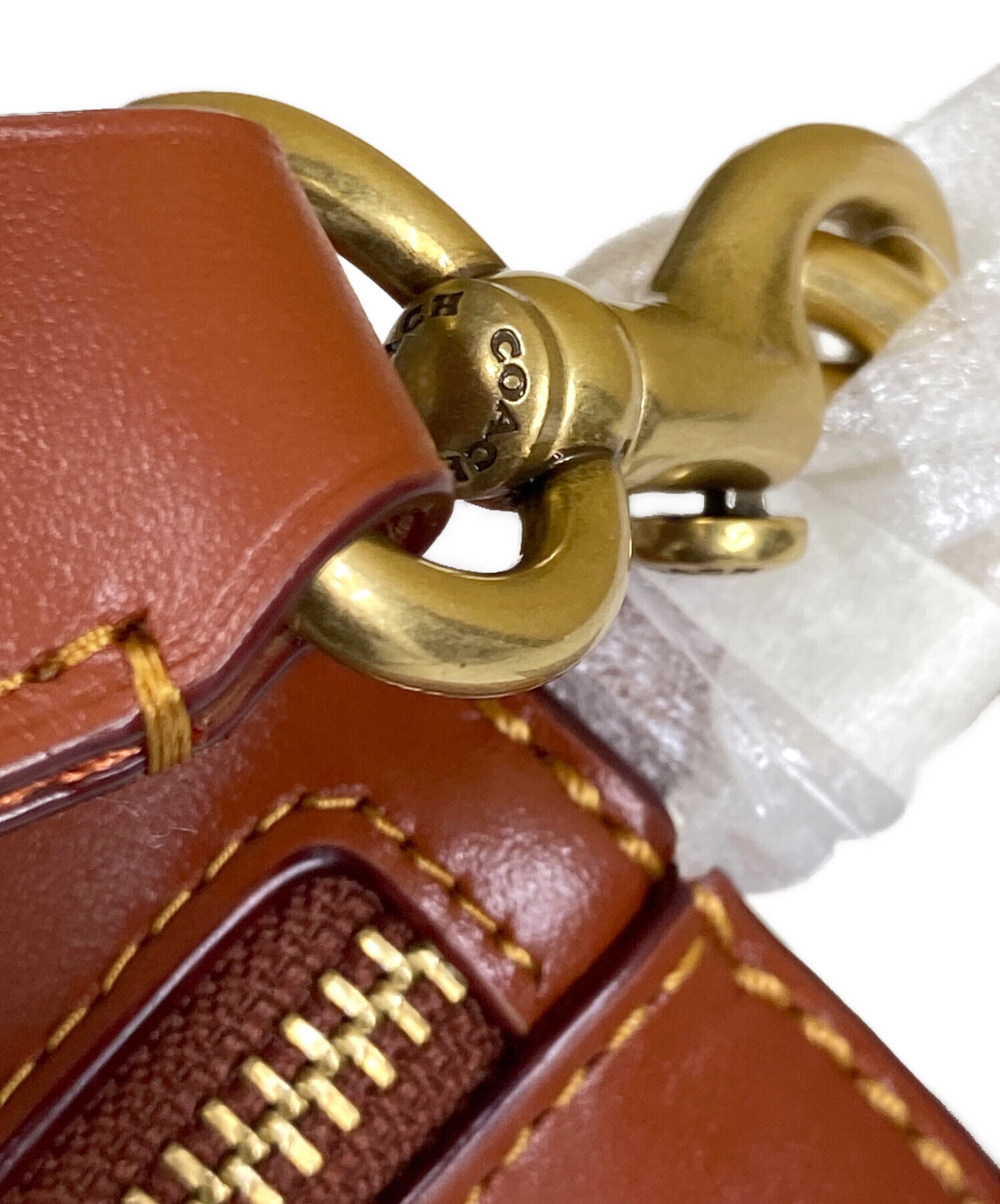 中古・古着通販】COACH (コーチ) シグネチャーボディーバッグ ブラウン