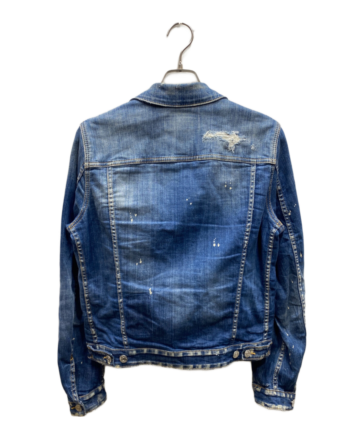 DSQUARED2 イタリア製変形デザインジャケットディースクエアード　アゴスト 中古・古着通販】DSQUARED2 (ディースクエアード) デニムジャケット