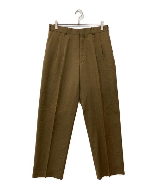 STACY ADAMS 2タック ワイドスラックス USA古着 マスタード 中古・古着通販】stacy adams (ステイシーアダムス) スラックス