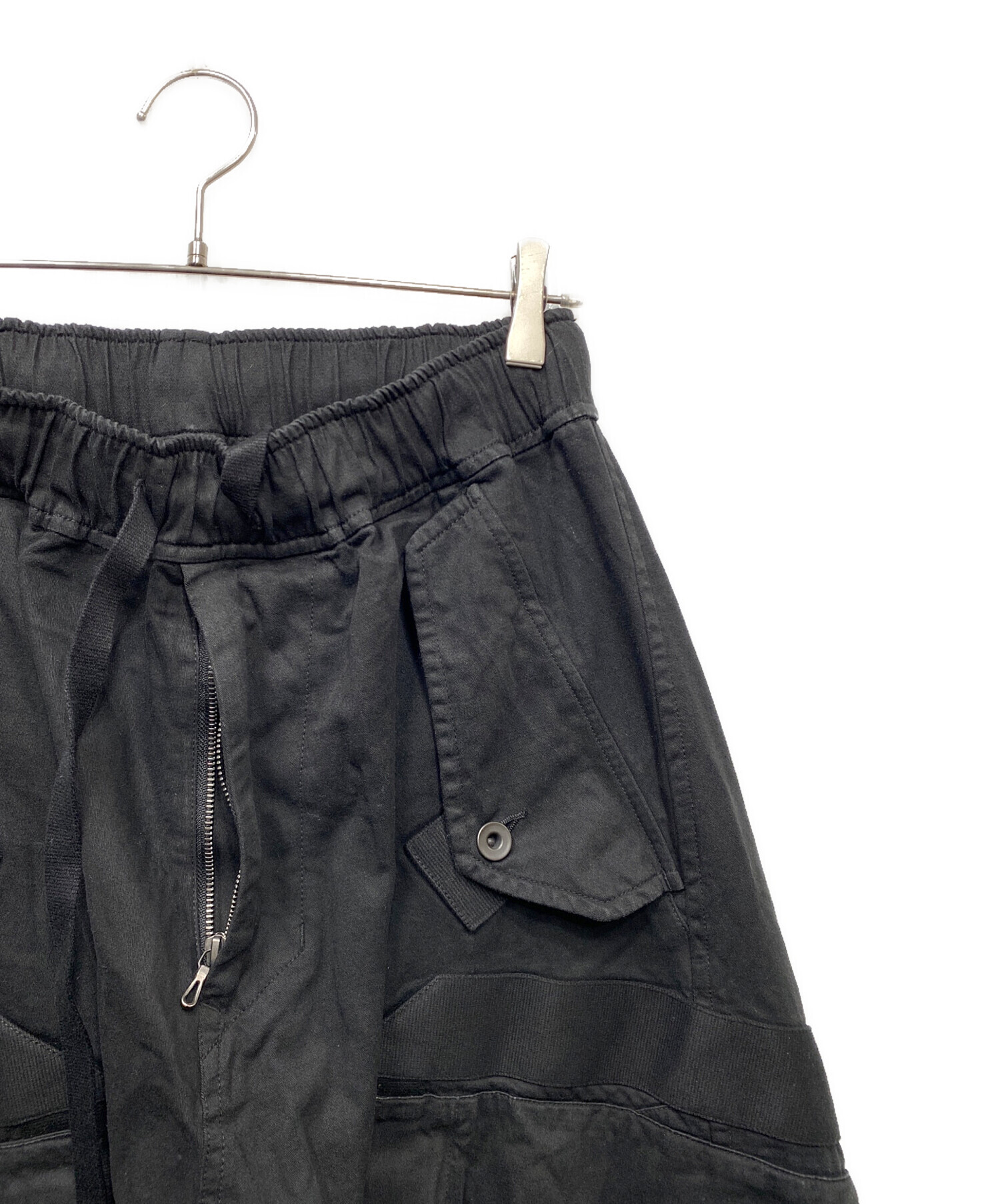 中古・古着通販】JULIUS (ユリウス) ワイドバギーパンツ ブラック 