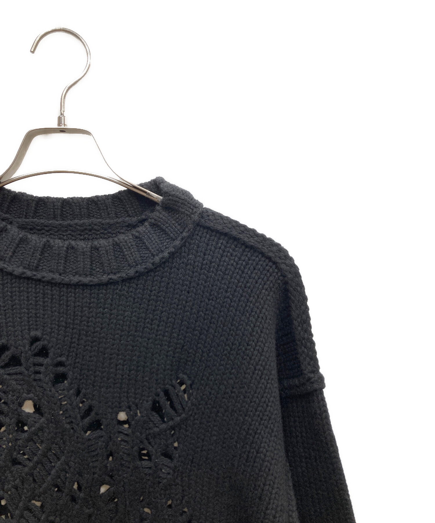 中古・古着通販】Tamme (タム) 23AW EAGLE PATTERN DAMAGE KNIT